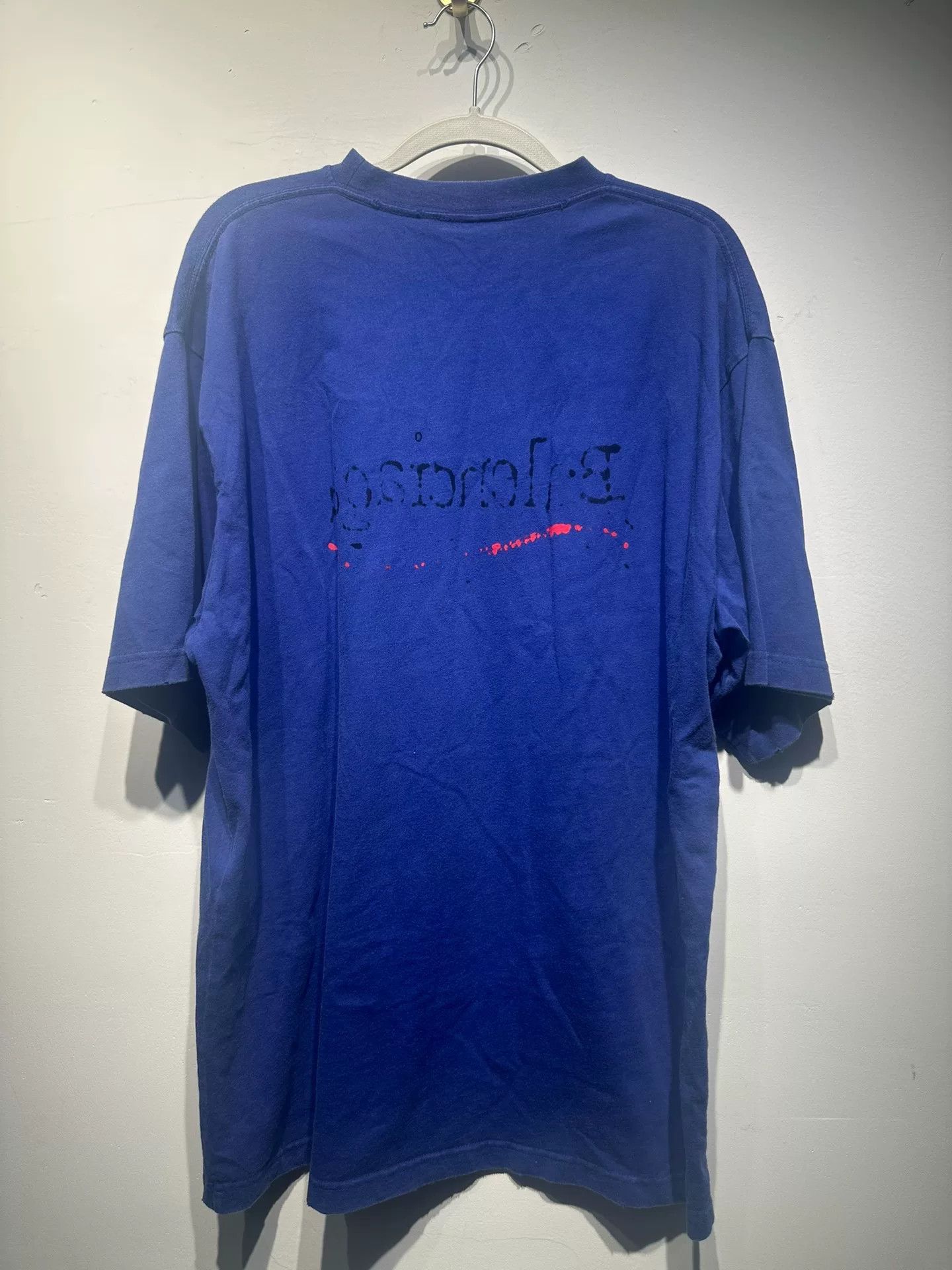 Balenciaga Balenciaga Retro Printed Blue T-Shirt S Men Size US S / EU 44-46 / 1 - 2 Thumbnail