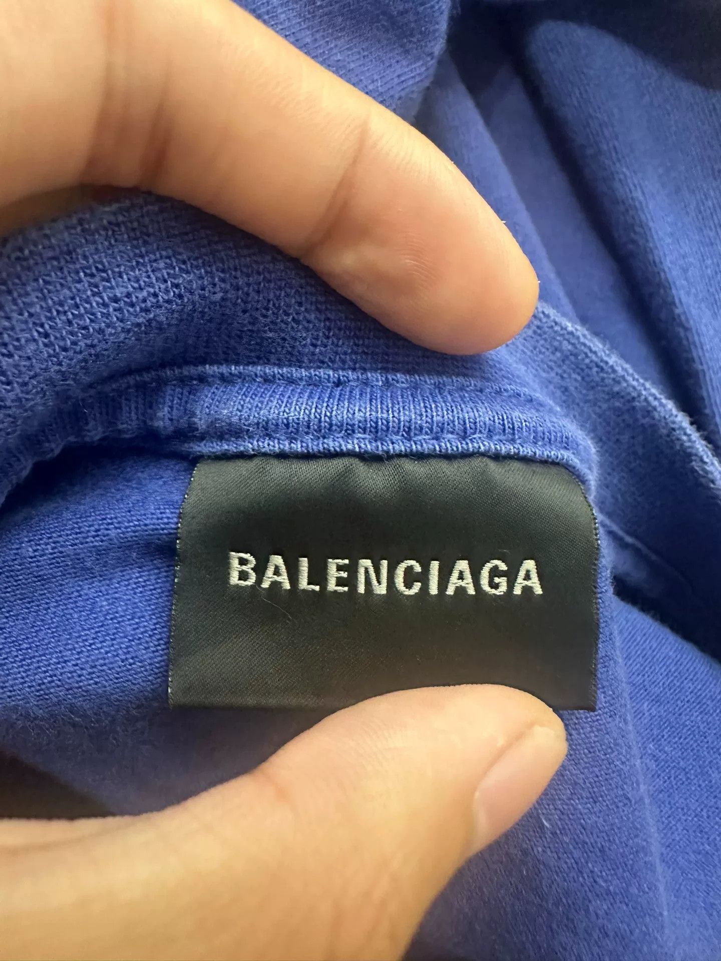 Balenciaga Balenciaga Retro Printed Blue T-Shirt S Men Size US S / EU 44-46 / 1 - 3 Thumbnail