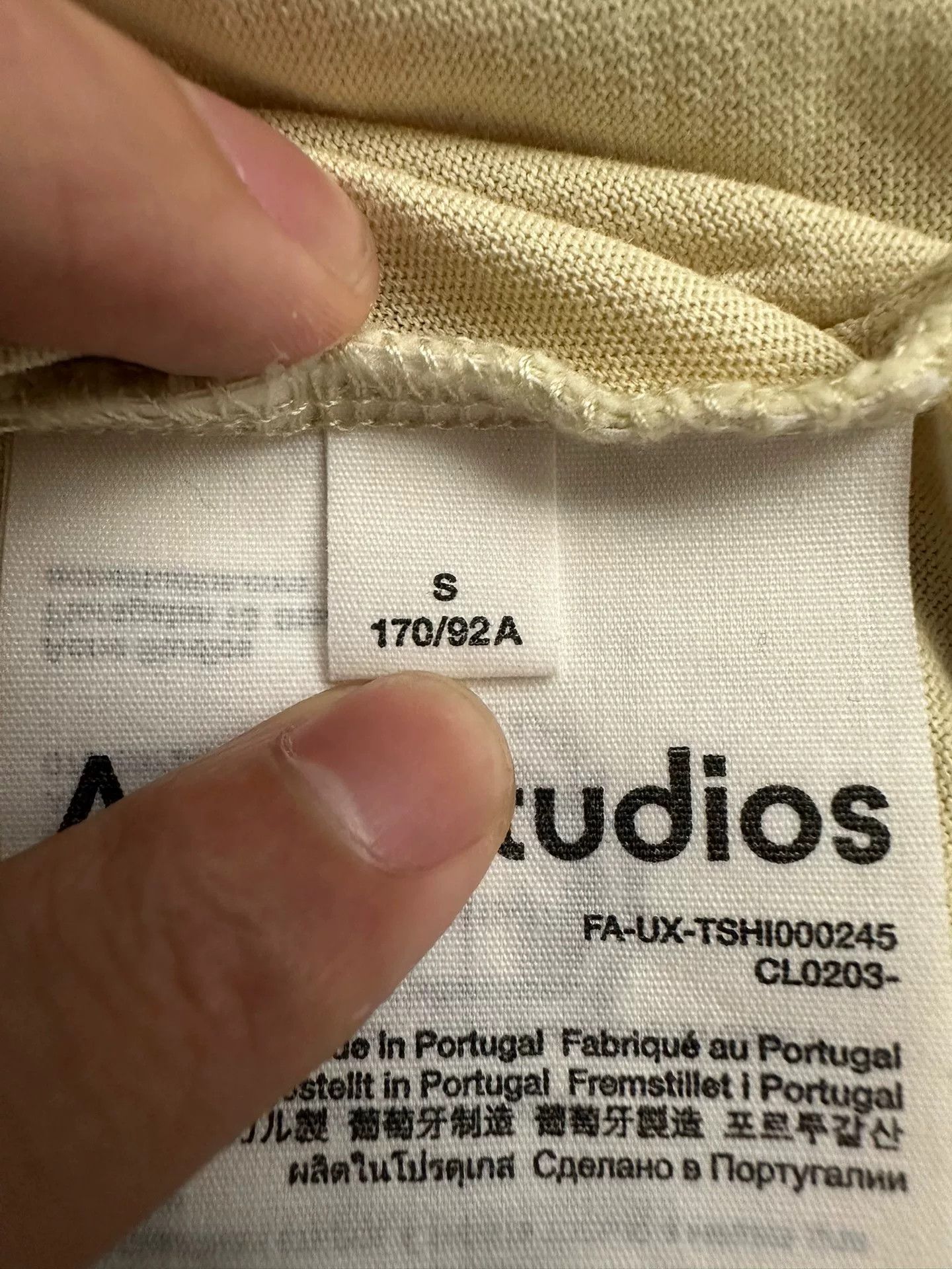 Acne Studios Acne Studios Straight White T-Shirt S Men Size US S / EU 44-46 / 1 - 4 Thumbnail