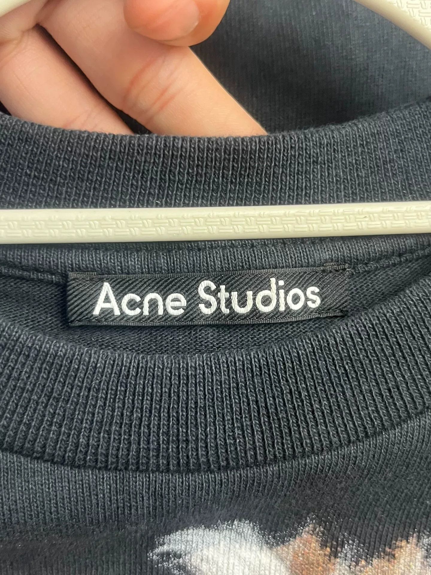 Acne Studios Acne Studios Printed Graphic Black T-Shirt XS Women Size XS / US 0-2 / IT 36-38 - 3 Thumbnail