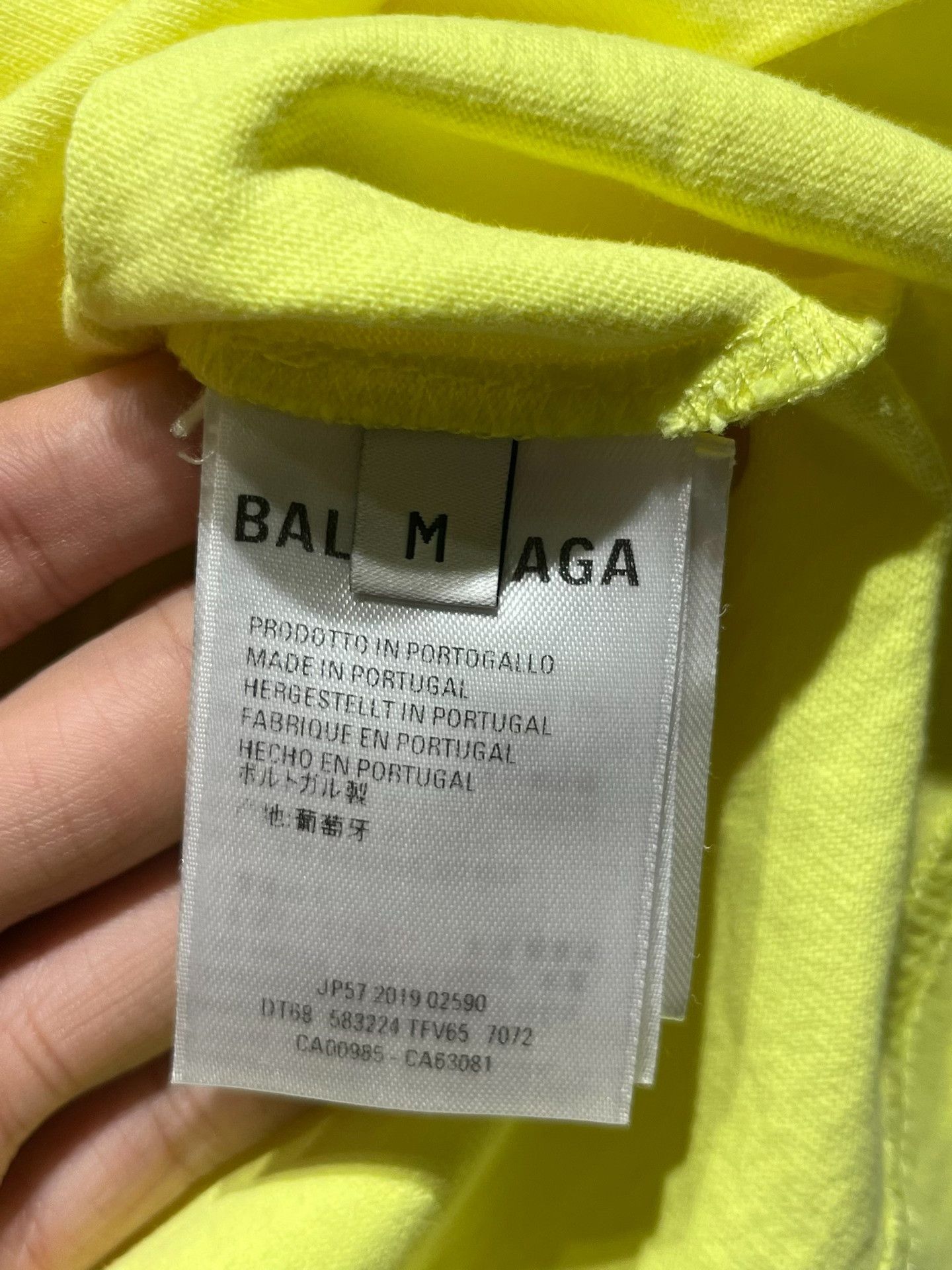 Balenciaga Balenciaga Yellow T-Shirt M Women Size M / US 6-8 / IT 42-44 - 4 Thumbnail