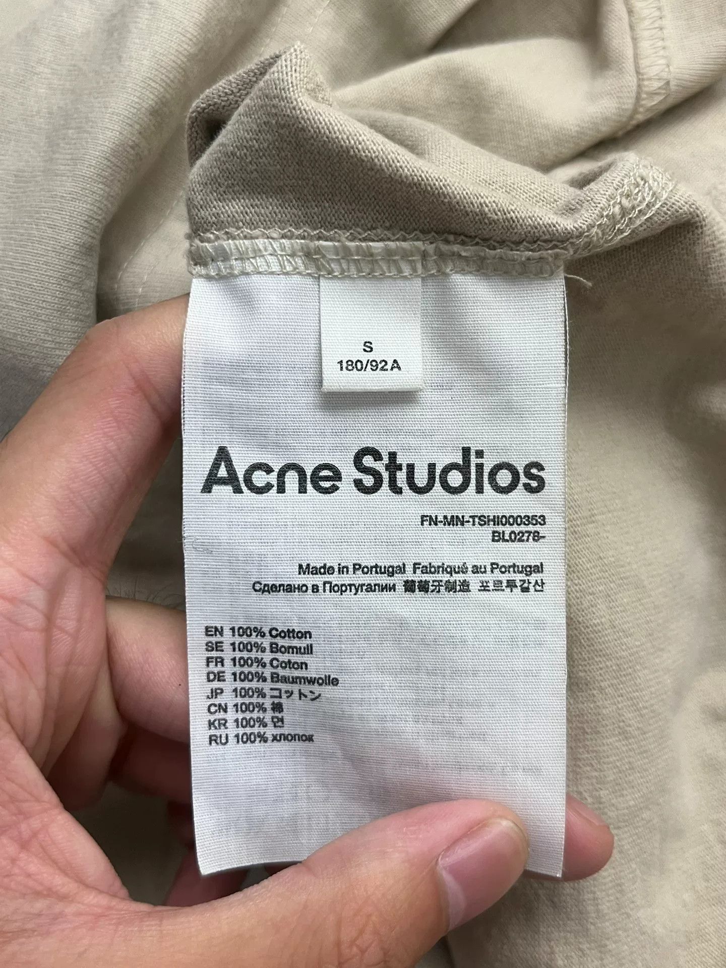 Acne Studios Acne Studios Printed T-Shirt S Men Size US S / EU 44-46 / 1 - 4 Thumbnail