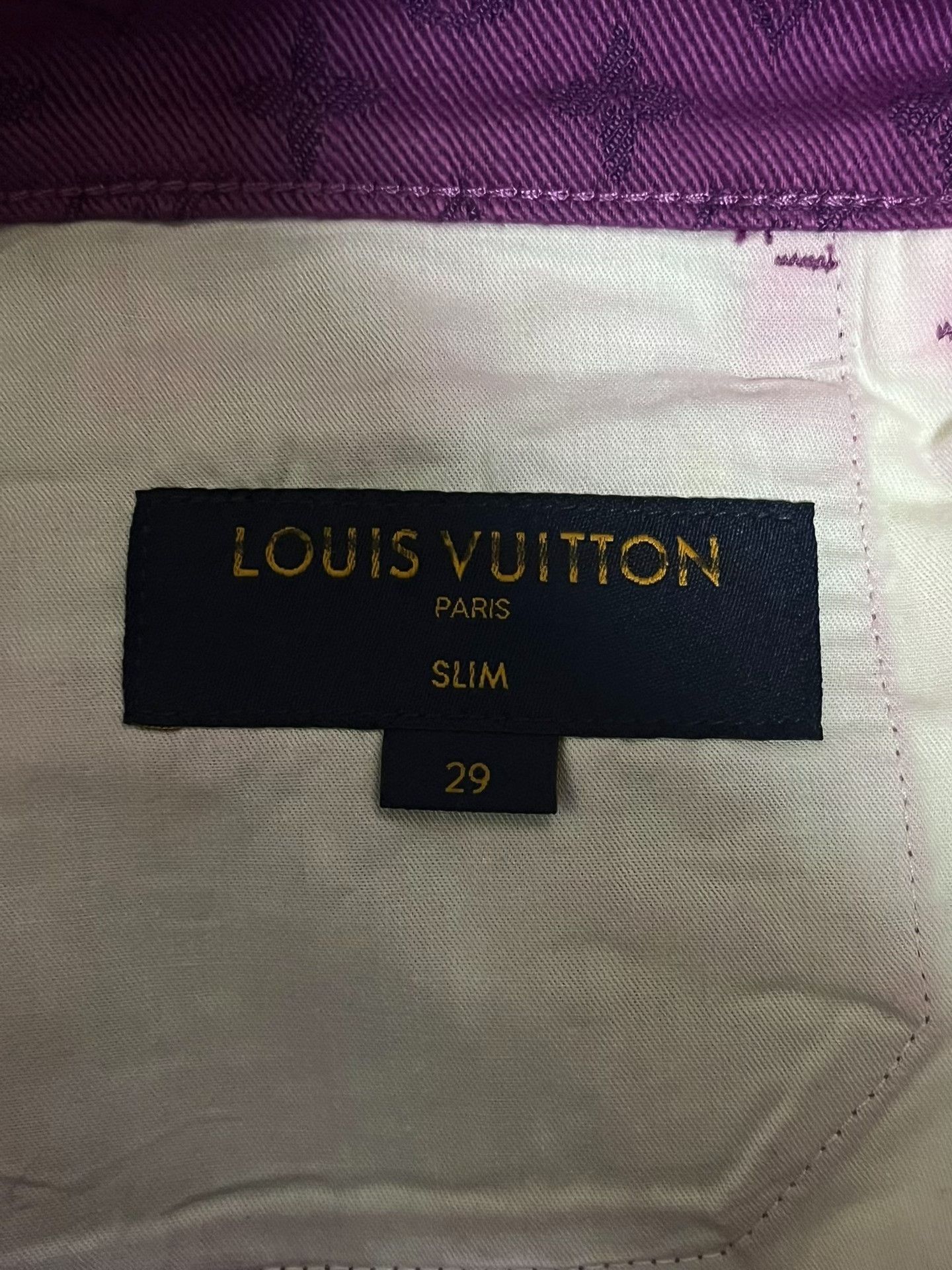 Louis Vuitton Louis Vuitton Denim Purple Denim Jeans 29 Men Size US 29 - 2 Thumbnail