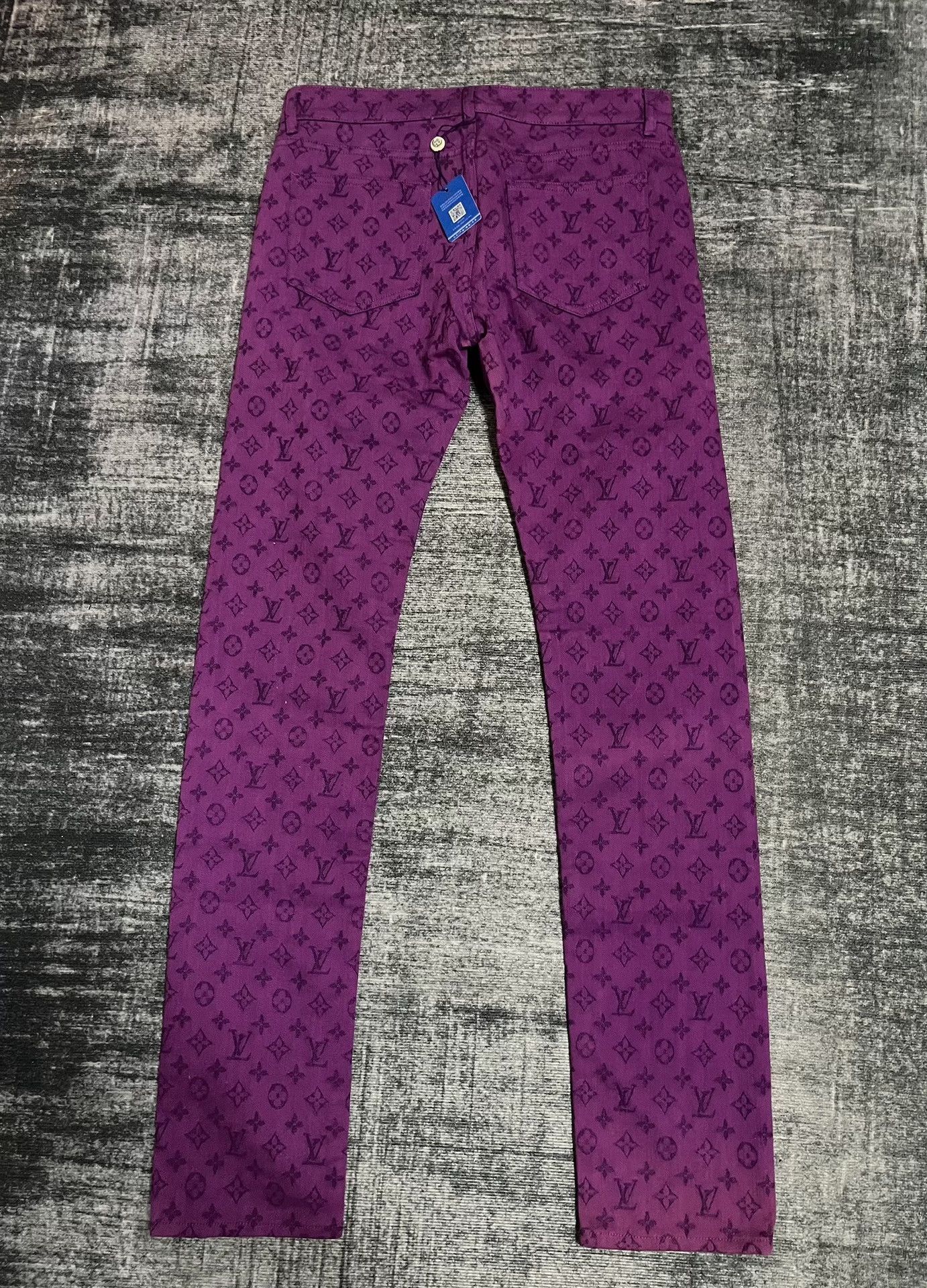 Louis Vuitton Louis Vuitton Denim Purple Denim Jeans 29 Men Size US 29 - 3 Thumbnail