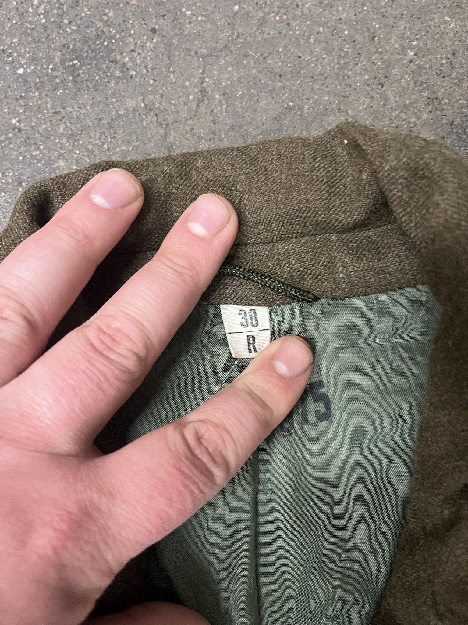 Vintage Vintage 1980s Military Wool Jacket Size 38 R Size US S / EU 44-46 / 1 - 2 Thumbnail