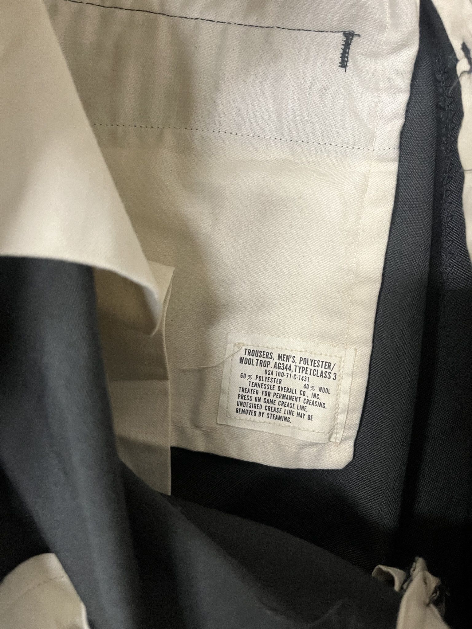 Carhartt × Vintage Vintage 1970s Military Trousers Tyle 1 Olive Polyester Wool Trousers Size 31 Size US 31 - 2 Thumbnail
