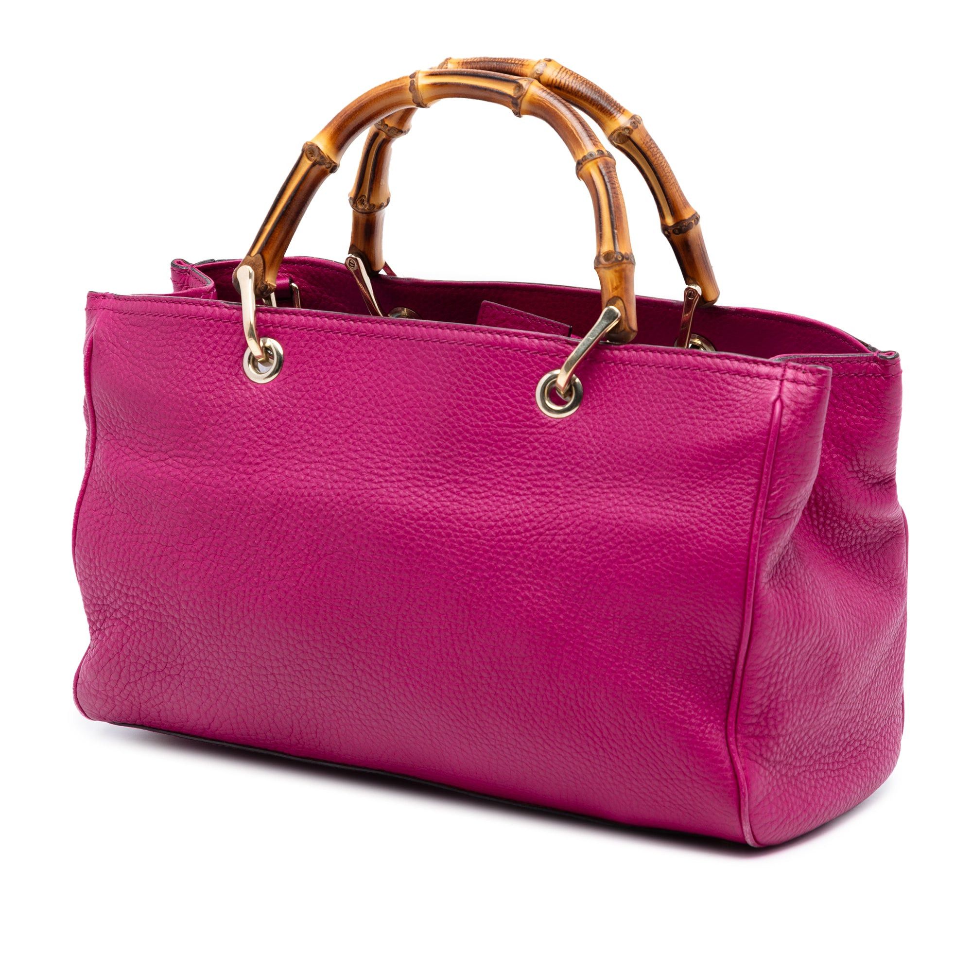 Gucci Medium Calfskin Bamboo Shopper Satchel Size ONE SIZE - 2 Thumbnail