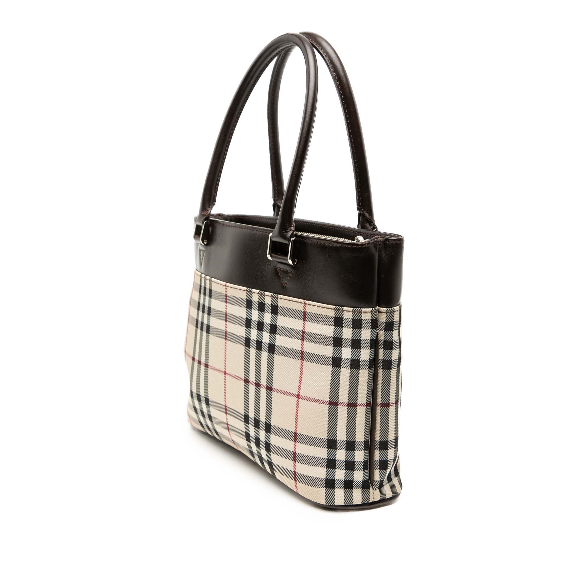 Burberry House Check Canvas Tote Size ONE SIZE - 2 Thumbnail