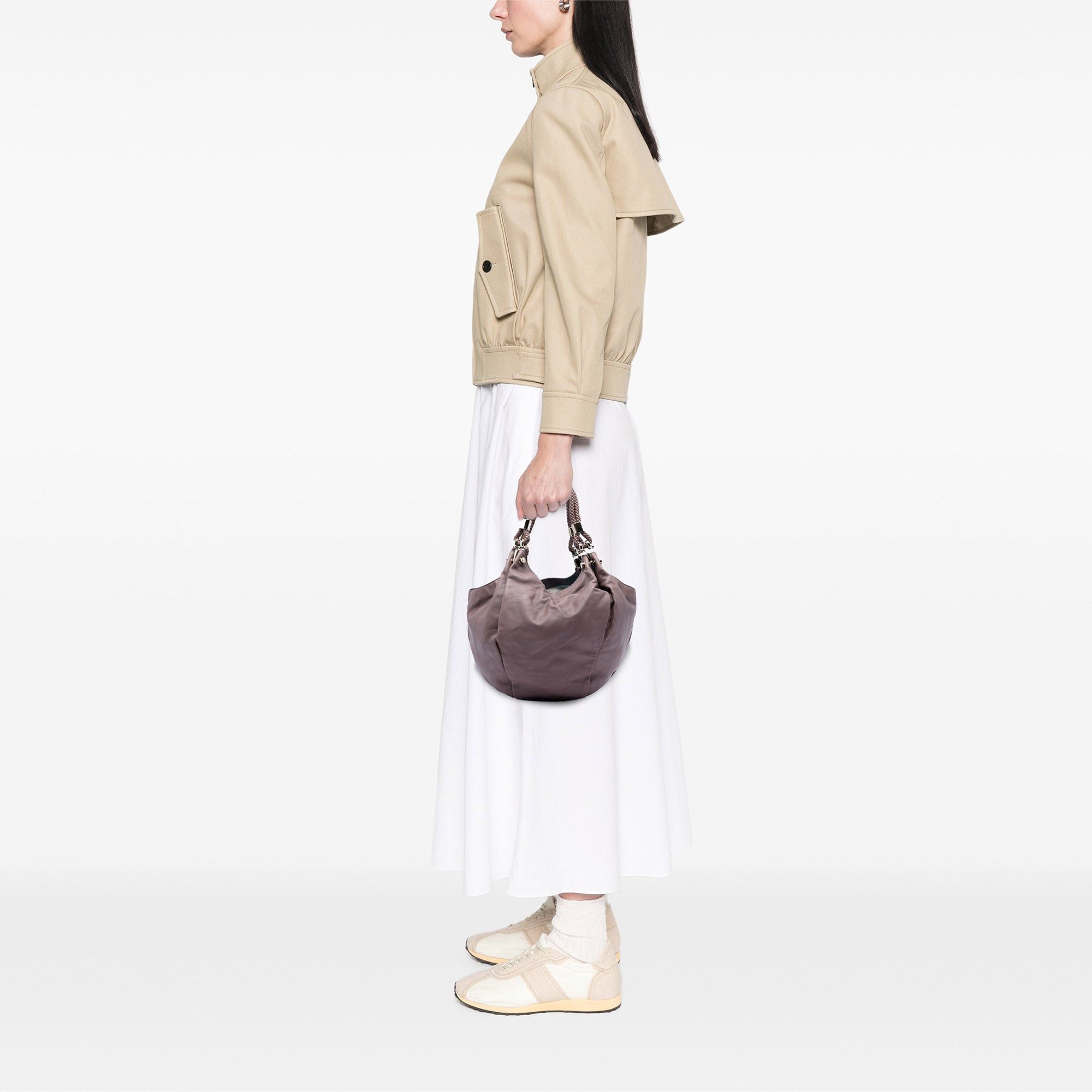 Gucci Leather Braided Handle Hobo Size ONE SIZE - 7 Thumbnail
