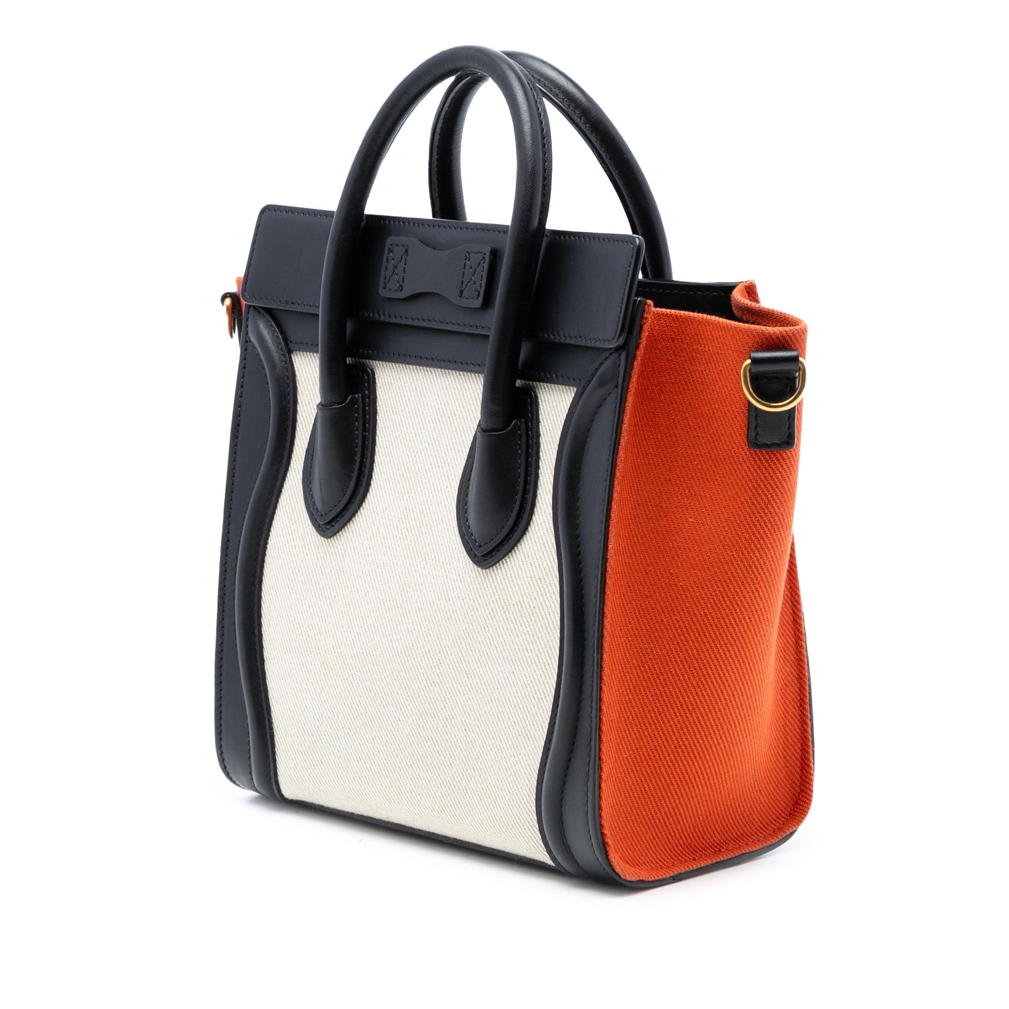 Celine Nano Tricolor Canvas and Leather Luggage Tote Size ONE SIZE - 2 Thumbnail