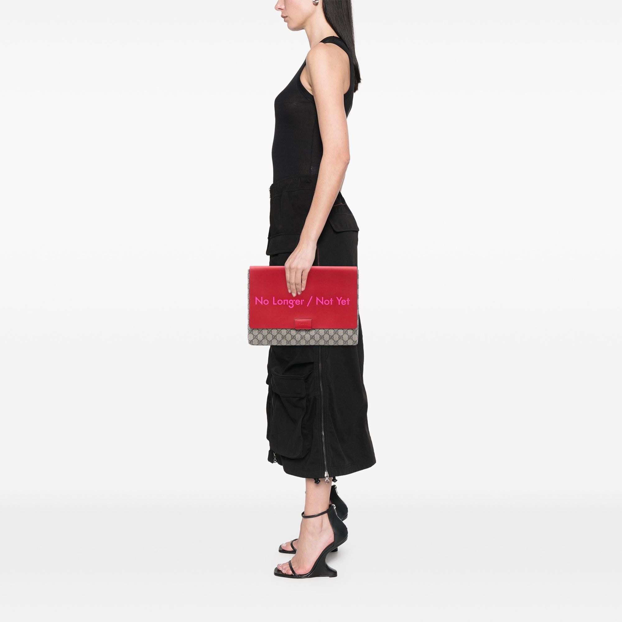 Gucci GG Supreme No Longer Not Yet Clutch Size ONE SIZE - 6 Thumbnail