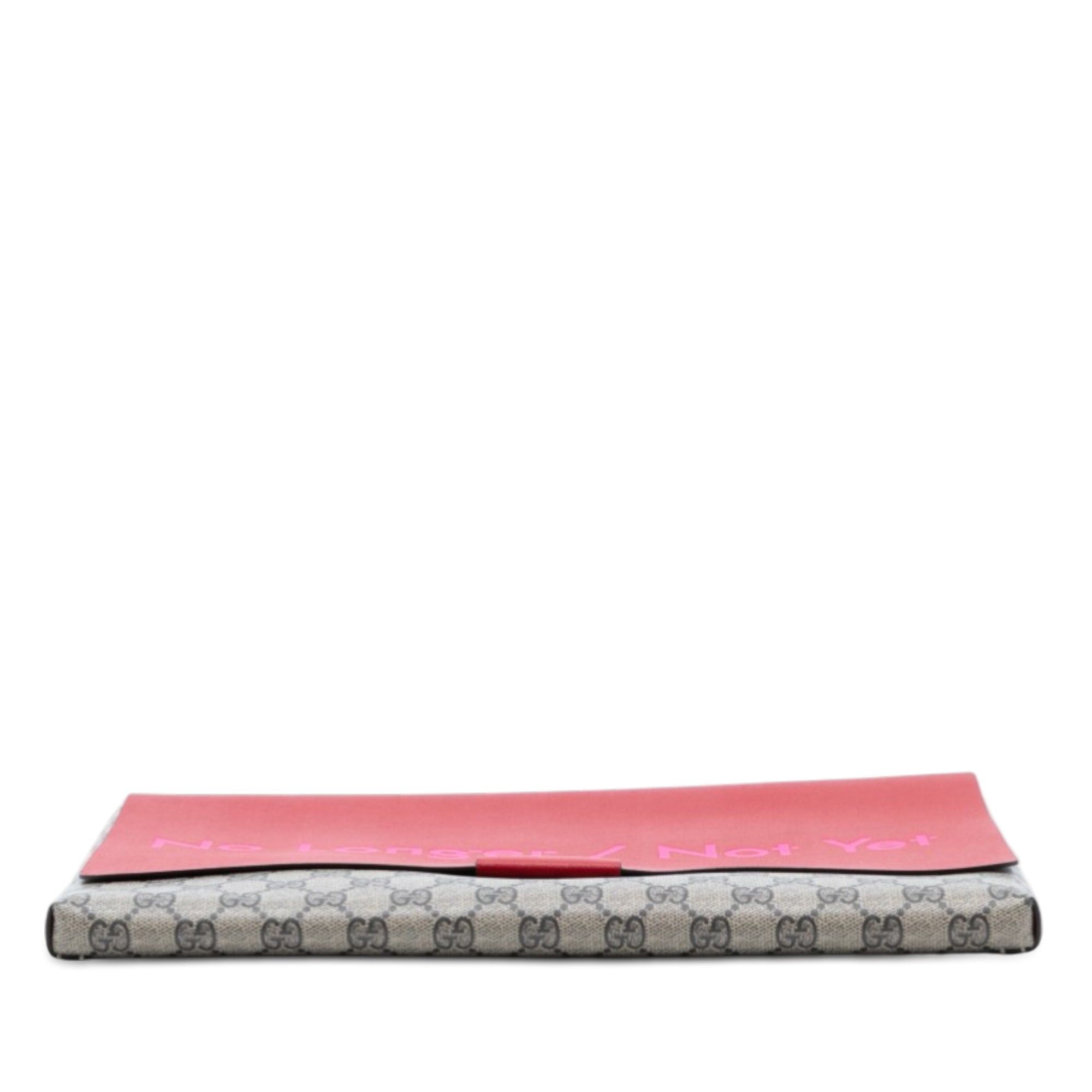 Gucci GG Supreme No Longer Not Yet Clutch Size ONE SIZE - 3 Thumbnail