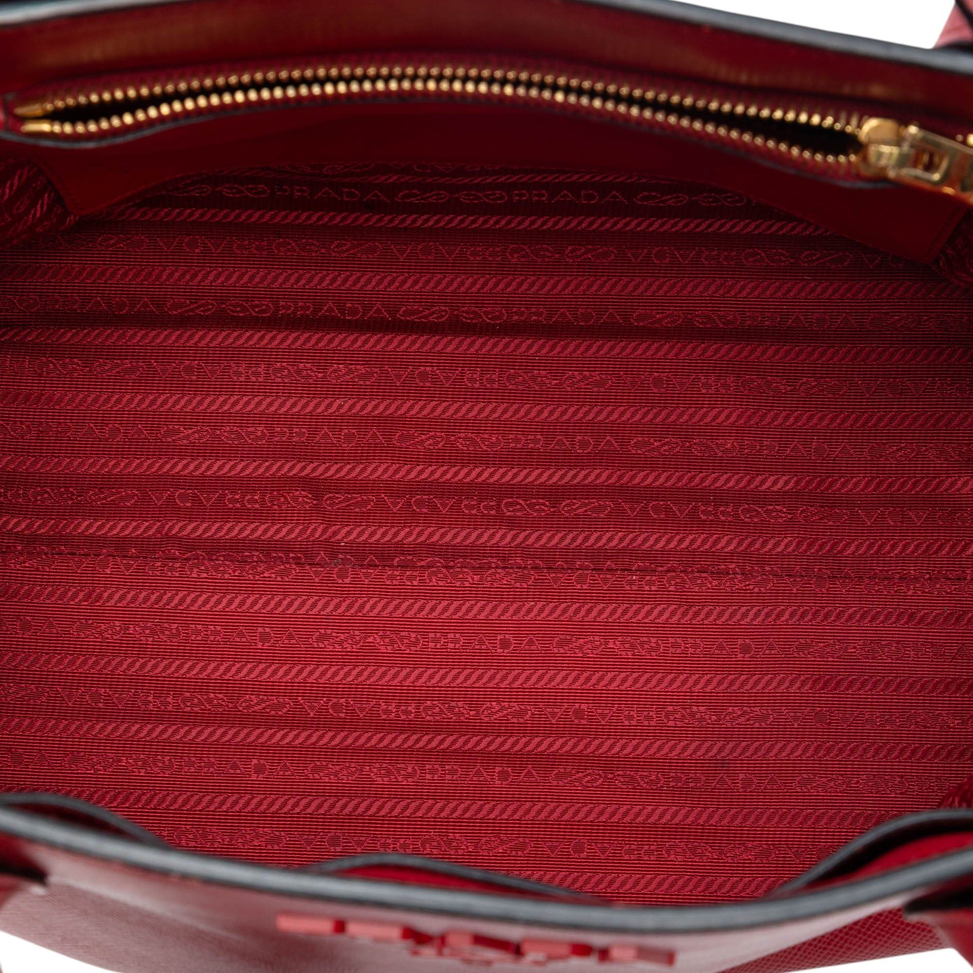 Prada Medium Saffiano Cuir Monochrome Top Handle Tote Size ONE SIZE - 4 Thumbnail