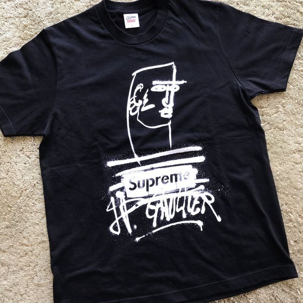 Supreme Supreme Jean Paul Gaultier Tee Black | Grailed