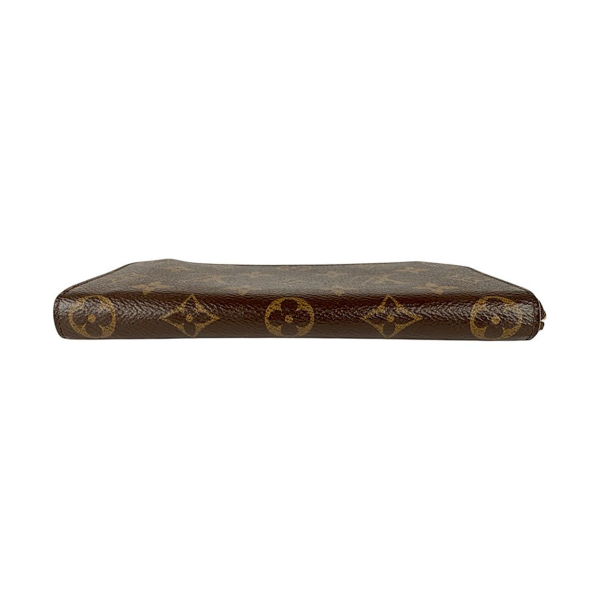 Louis Vuitton Louis Vuitton Round Zip Long Wallet Monogram Portefeuille Clemence Canvas Brown Women's M64201 Free Shipping z9092 Size ONE SIZE - 2 Thumbnail