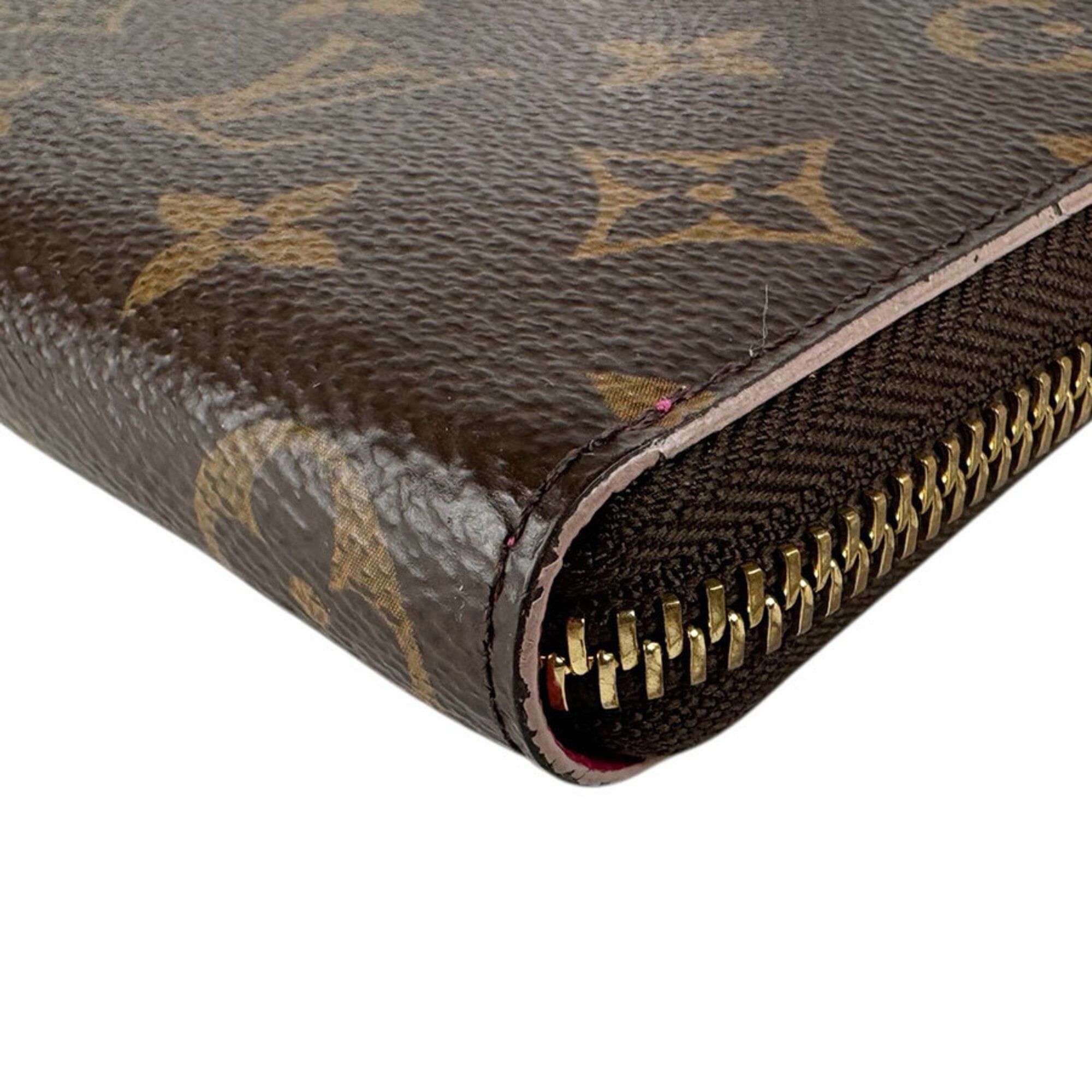 Louis Vuitton Louis Vuitton Round Zip Long Wallet Monogram Portefeuille Clemence Canvas Brown Women's M64201 Free Shipping z9092 Size ONE SIZE - 7 Thumbnail