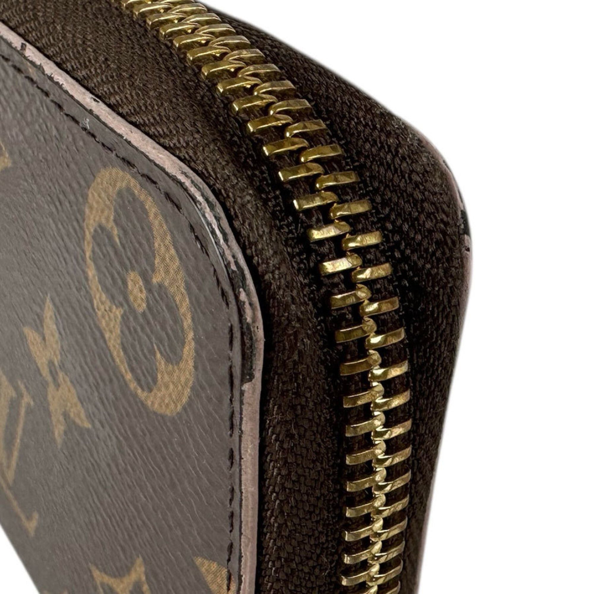 Louis Vuitton Louis Vuitton Round Zip Long Wallet Monogram Portefeuille Clemence Canvas Brown Women's M64201 Free Shipping z9092 Size ONE SIZE - 5 Thumbnail