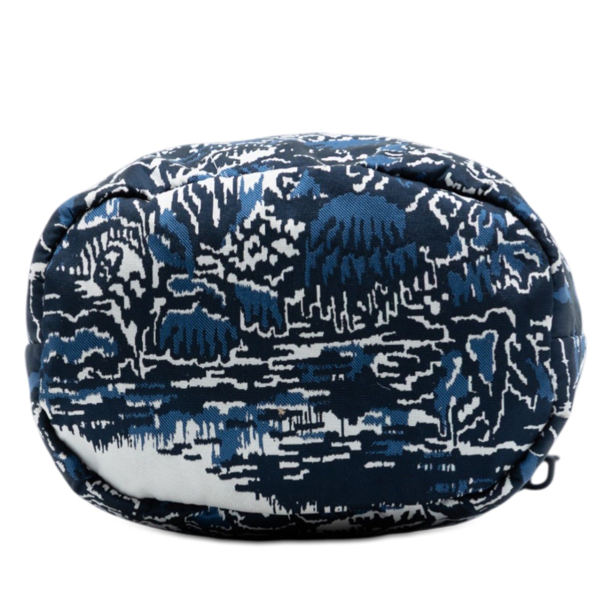 Dior Technical Fabric Embroidered Palm Tree Toile de Jouy DiorTravel Drawstring Pouch Size ONE SIZE - 3 Thumbnail