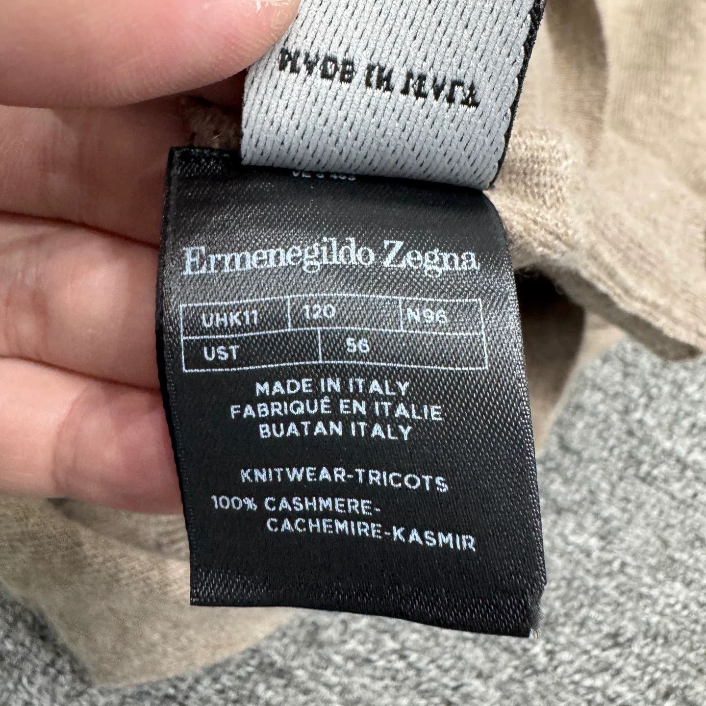 Ermenegildo Zegna Ermenegildo Zegna Lapel Cashmere Sweater Size US XL / EU 56 / 4 - 3 Thumbnail