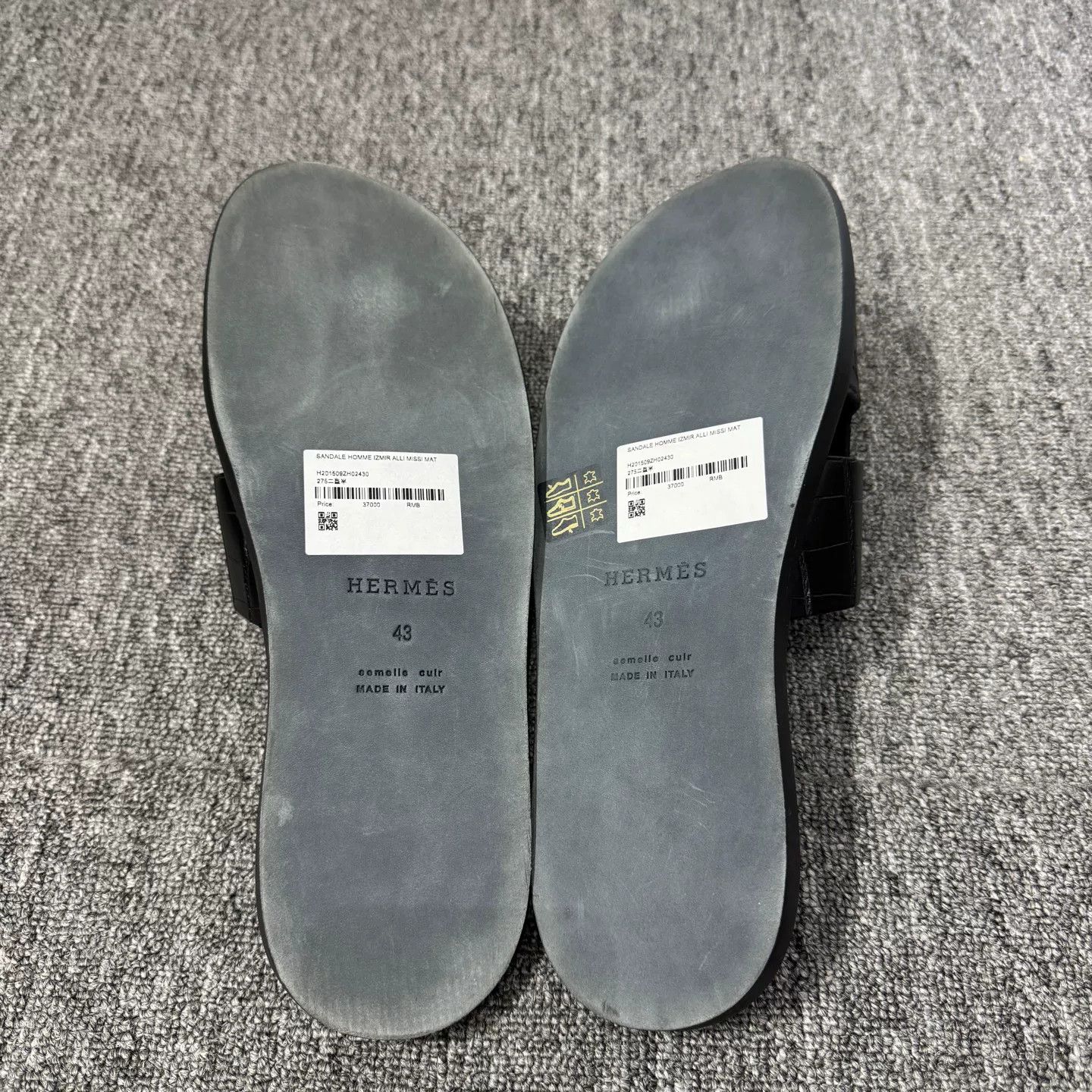 Hermes Hermes Crocodile Leather Slippers Size US 10 / EU 43 - 4 Thumbnail