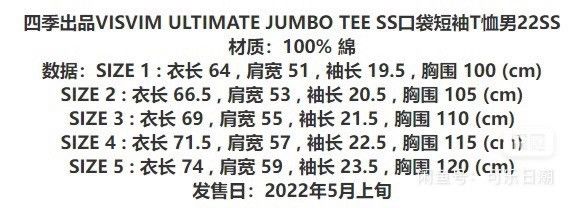Visvim VISVIM 19SS JUMBO TEE S/S SUN WHITE Size US M / EU 48-50 / 2 - 4 Thumbnail