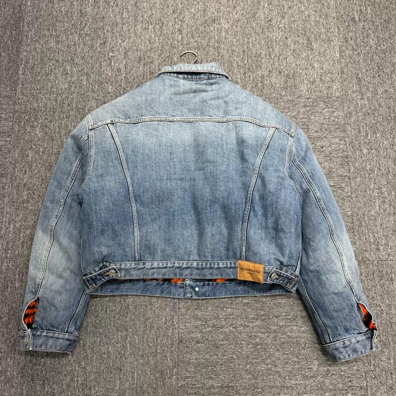 Balenciaga Balenciaga Leopard Print Lining Denim Jacket Size US M / EU 48-50 / 2 - 5 Thumbnail