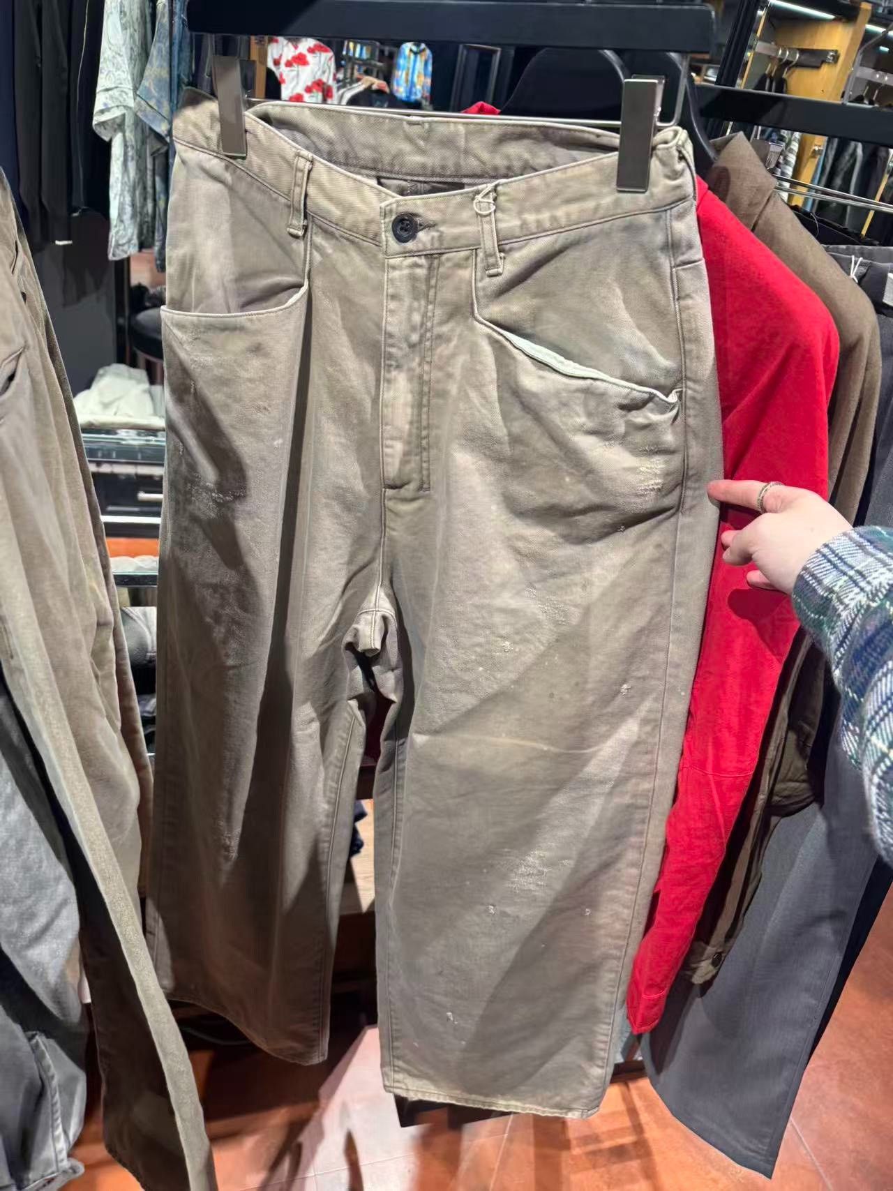 Cableami ancellm 26SS Wide Distressed Slacks Size US 26 / EU 42 - 2 Thumbnail