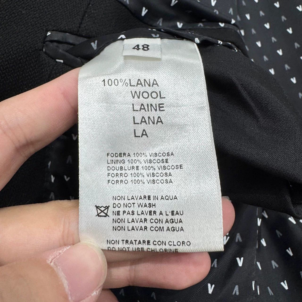 Versace VERSACE V-print Lining Wool Blazer Size US M / EU 48-50 / 2 - 3 Thumbnail