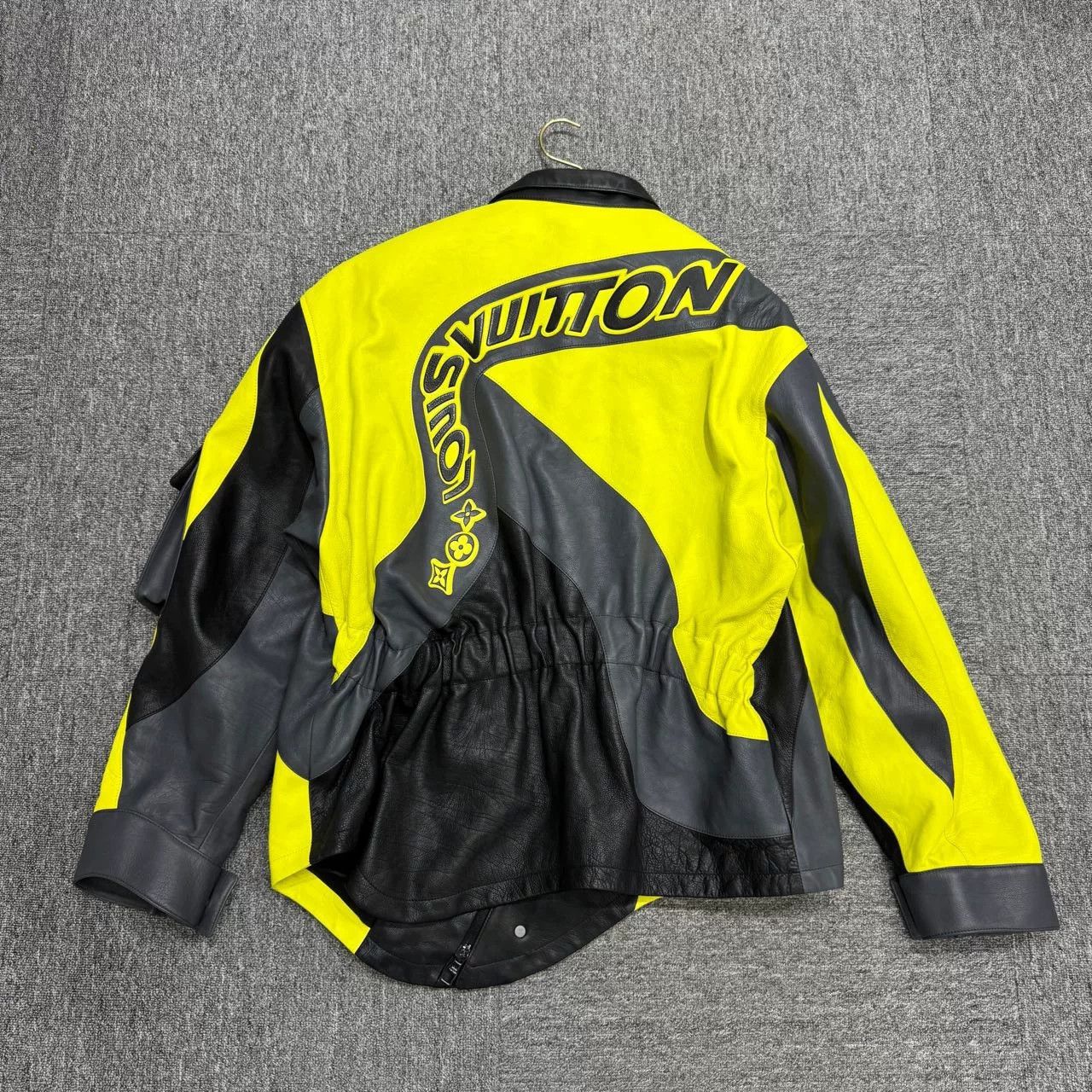 Louis Vuitton Louis Vuitton Black Yellow Leather Biker Jacket Size US M / EU 48-50 / 2 - 4 Thumbnail