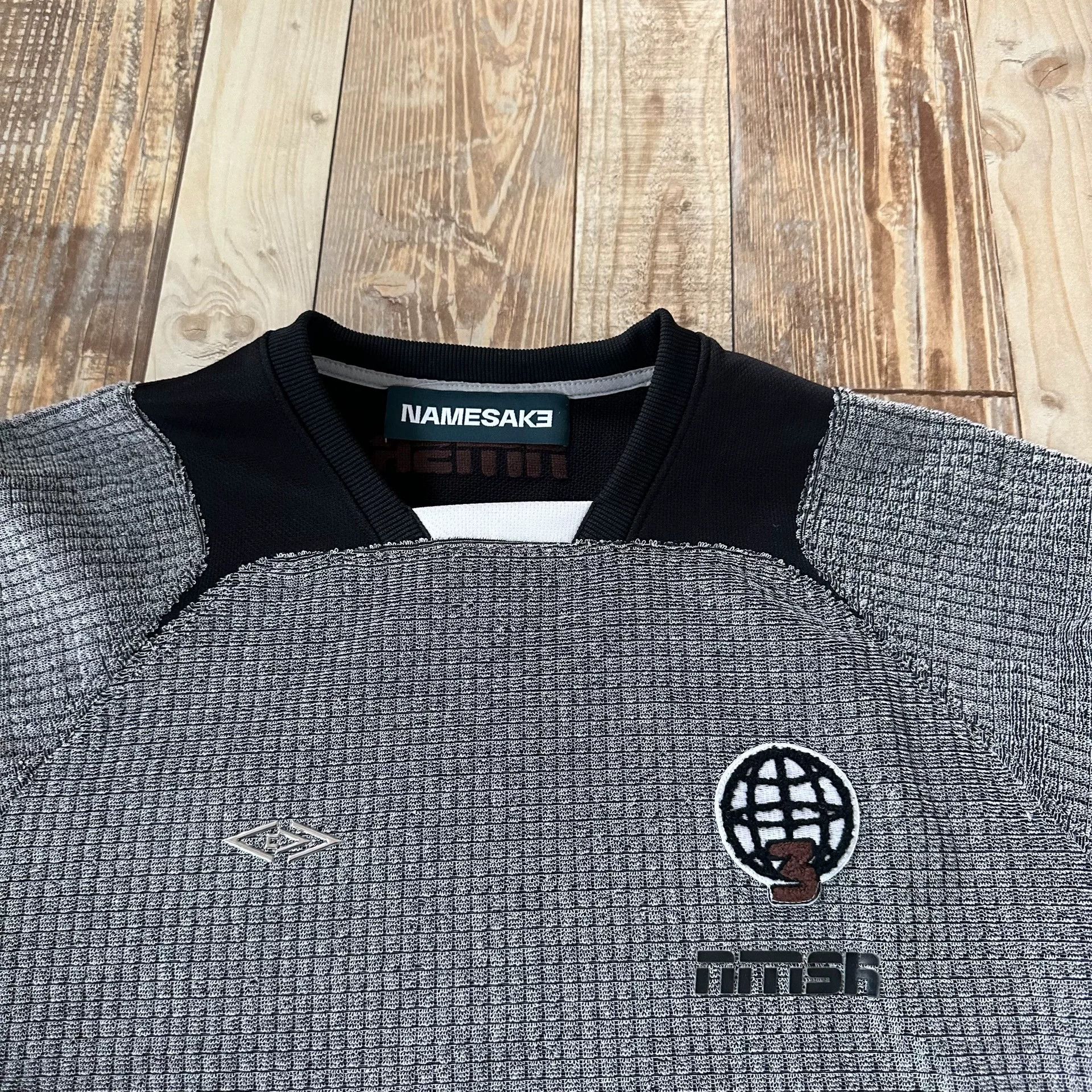 NAMESAKE Namesake Gray Black Retro Jersey Longsleeve Size US S / EU 44-46 / 1 - 4 Thumbnail