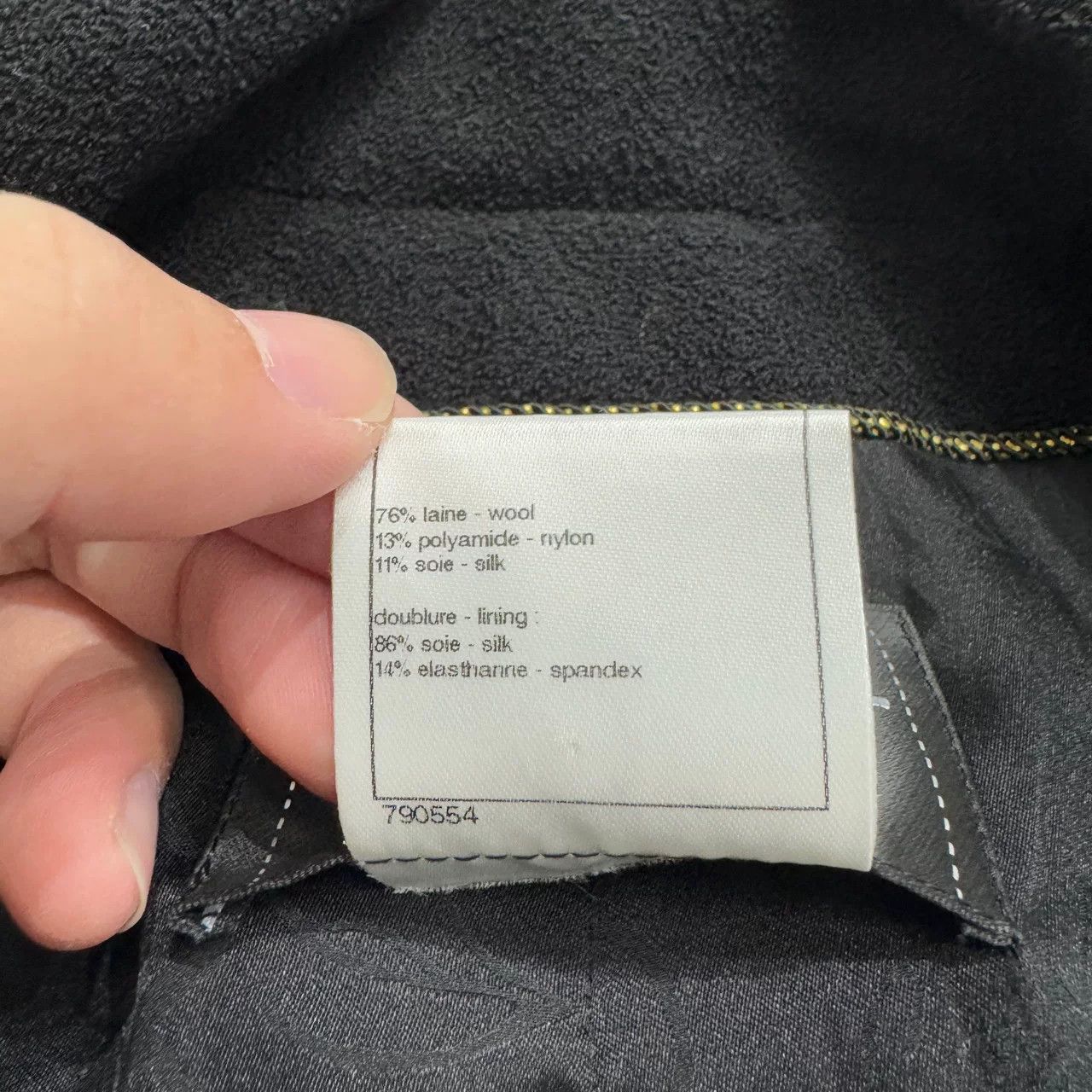 Chanel Chanel 10C Black Gold Trim Jacket Size XL / US 12-14 / IT 48-50 - 3 Thumbnail