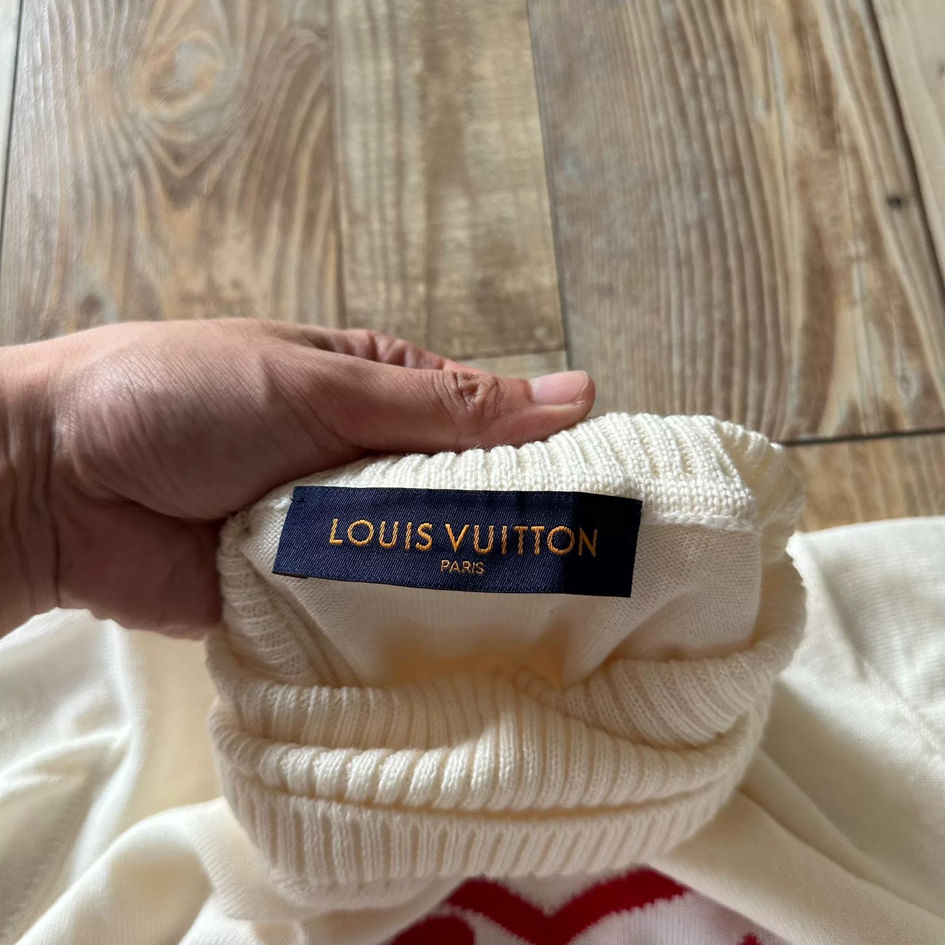 Nigo Louis Vuitton x Nigo White Turtleneck Knit Sweater Size US XL / EU 56 / 4 - 5 Thumbnail