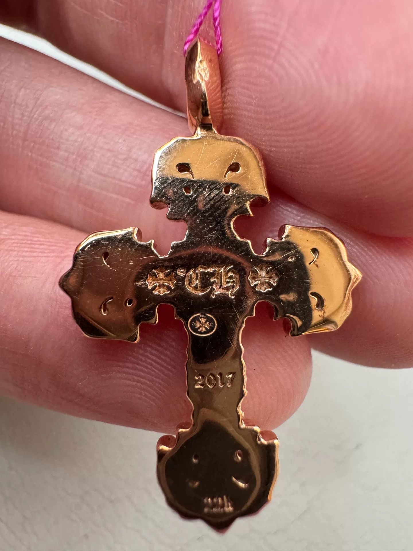 Chrome Hearts Chrome Hearts 9-Diamond Flame Cross Pendant Size ONE SIZE - 7 Thumbnail