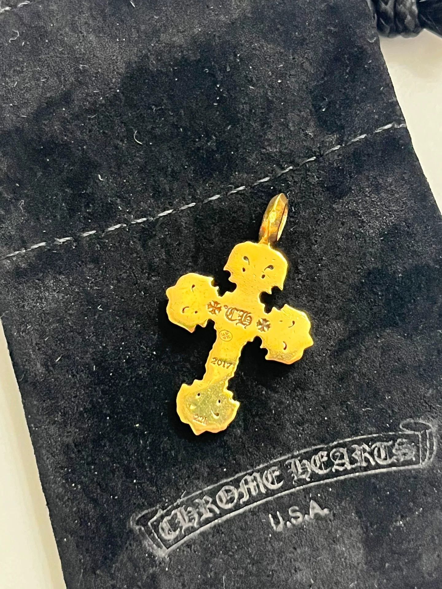 Chrome Hearts Chrome Hearts 9-Diamond Flame Cross Pendant Size ONE SIZE - 3 Thumbnail