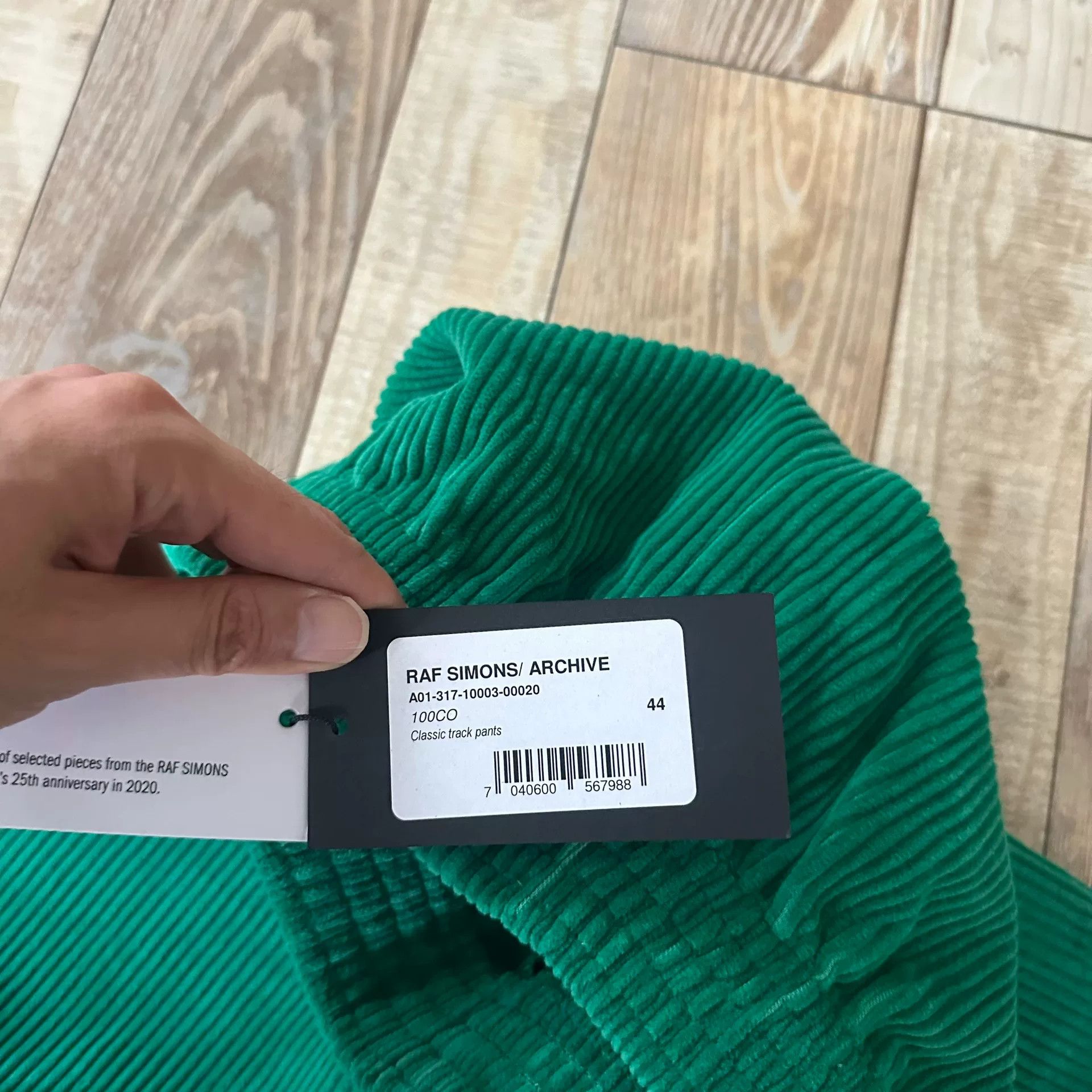 Raf Simons RAF SIMONS ARCHIVE REDUX Green Corduroy Pants Size US 28 / EU 44 - 5 Thumbnail