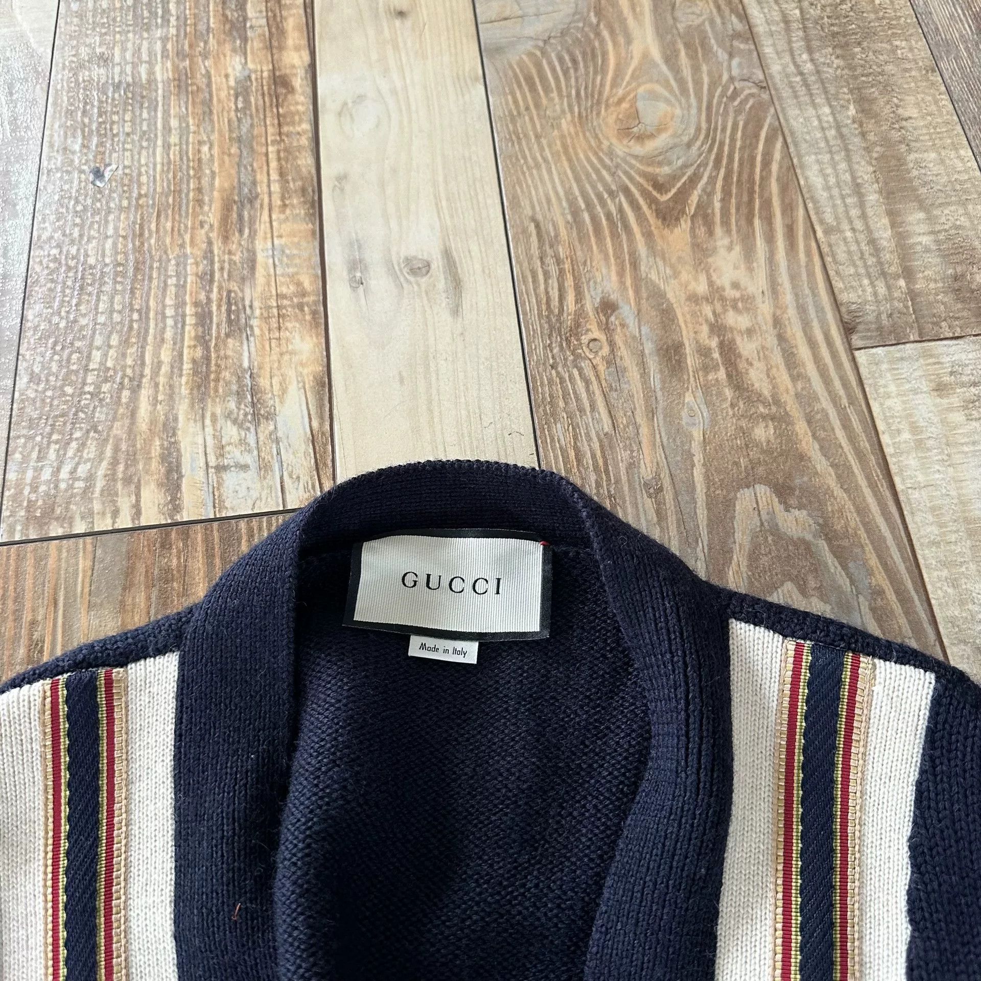 Gucci Gucci Anchor Badge Embroidered Cardigan Size US M / EU 48-50 / 2 - 3 Thumbnail