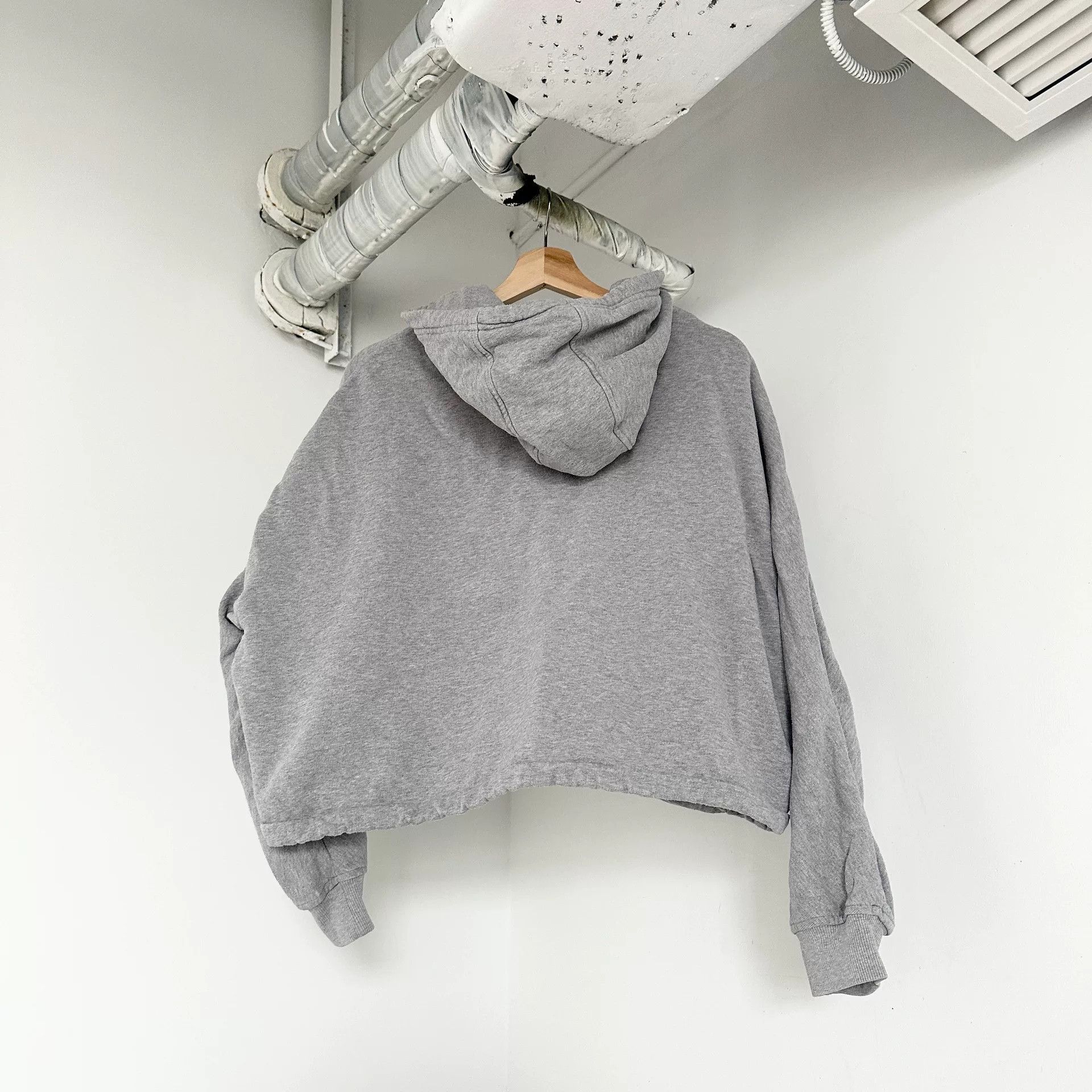 Prada Prada Gray Hooded Inverted Triangle Coat Size US M / EU 48-50 / 2 - 2 Thumbnail