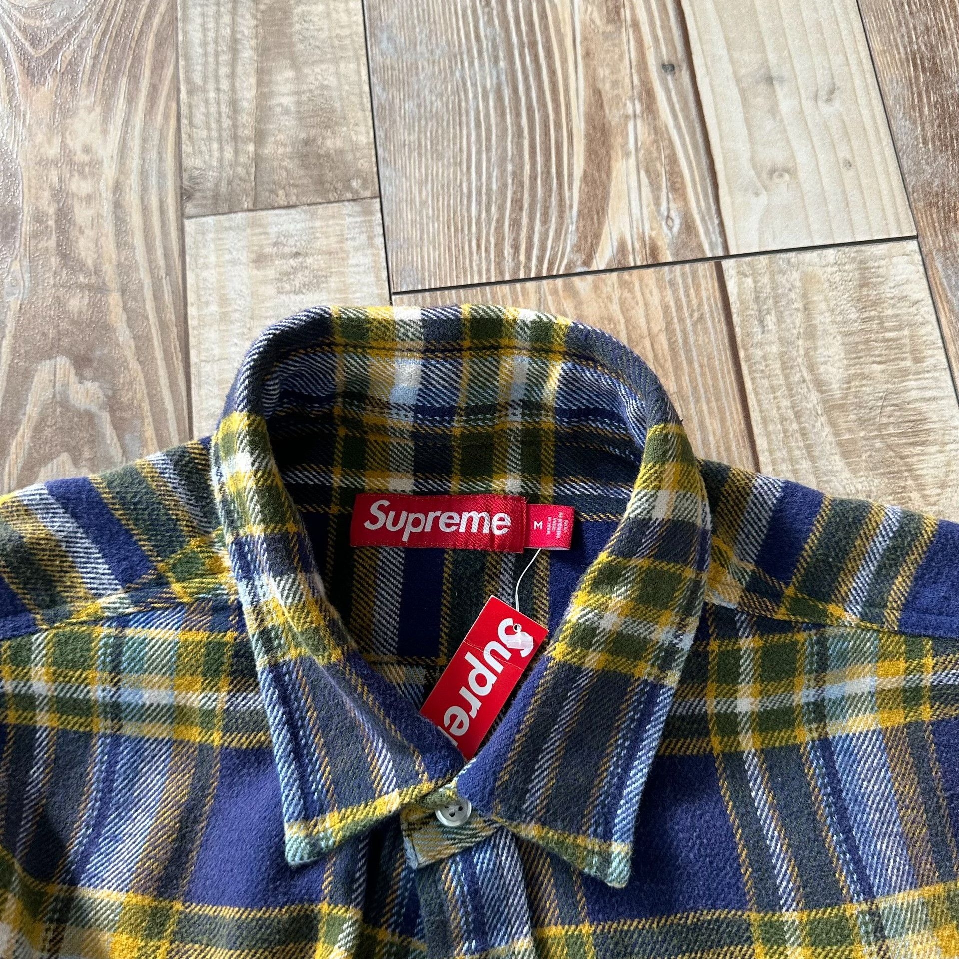 Supreme Supreme Old English Plaid Flannel Shirt Size US M / EU 48-50 / 2 - 3 Thumbnail