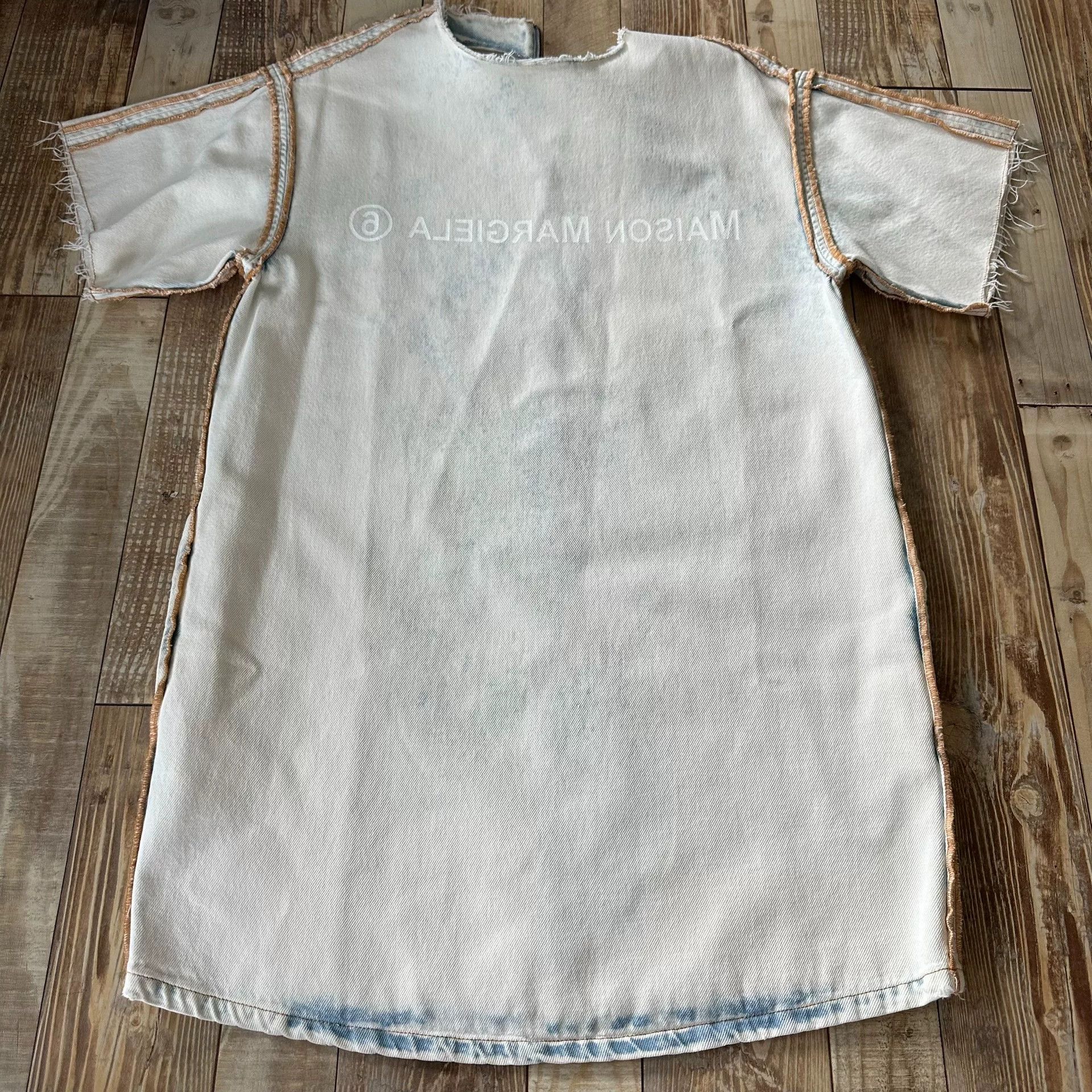 MM6 Maison Margiela MM6 Distressed Denim Mid-Length Top Size XS / US 0-2 / IT 36-38 - 5 Thumbnail