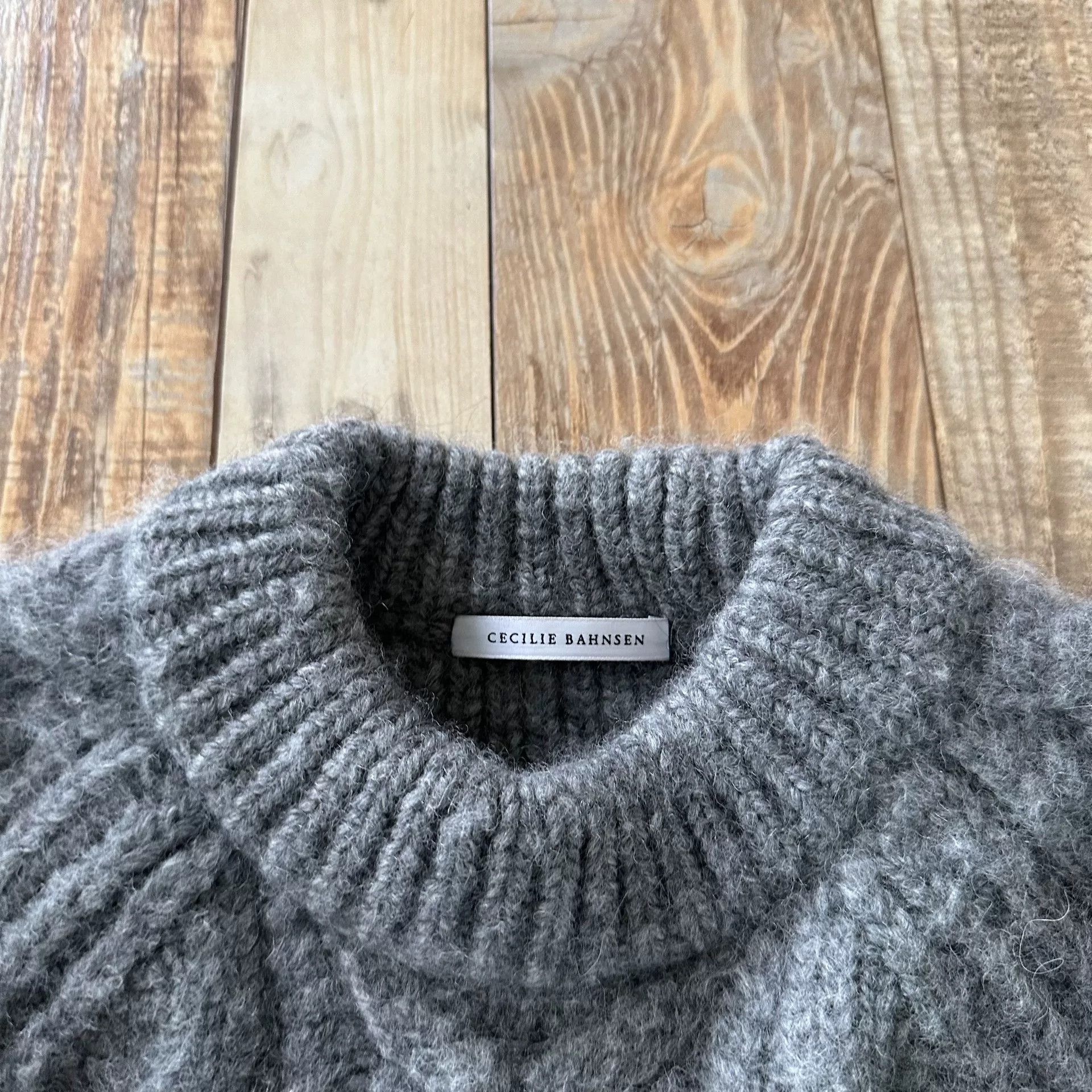 Cecilie Bahnsen Cecilie Bahnsen Gray Thick Sweater Size S / US 4 / IT 40 - 3 Thumbnail