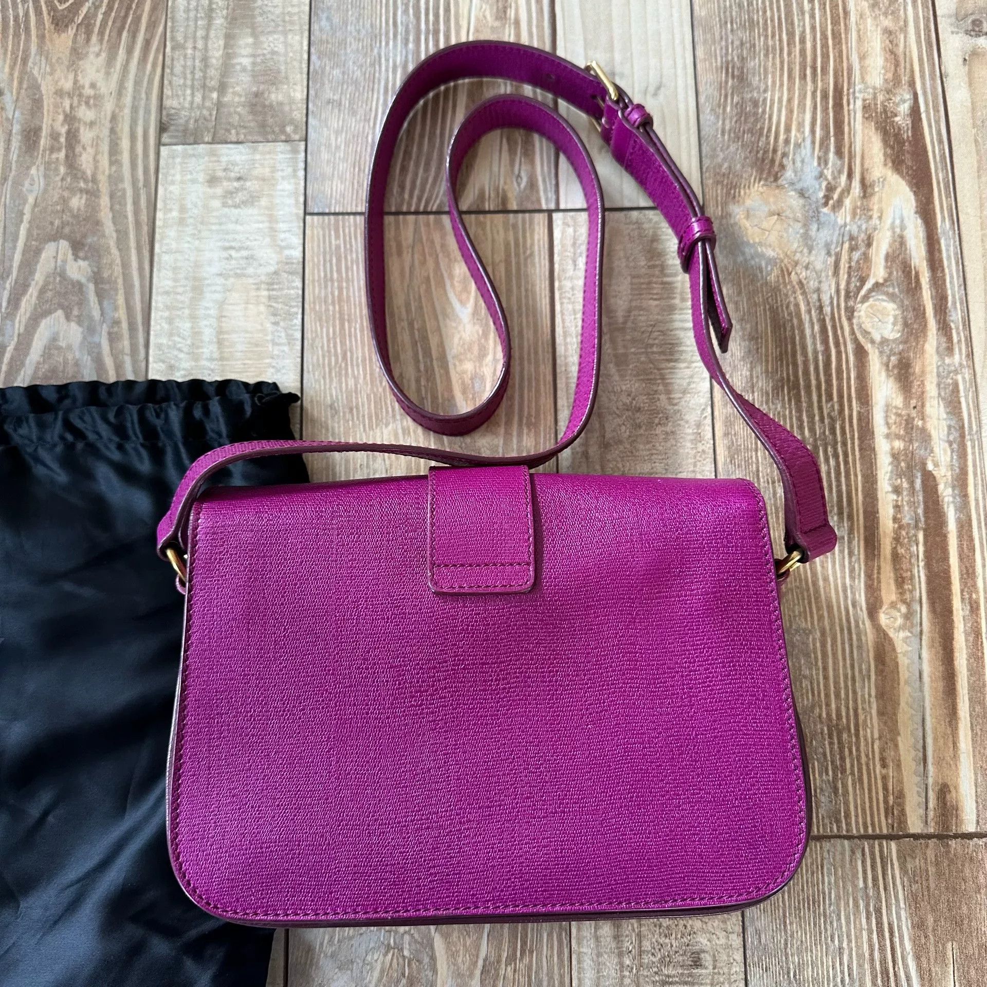 Yves Saint Laurent YSL Y-buckle Leather Pink Crossbody Bag Size ONE SIZE - 7 Thumbnail