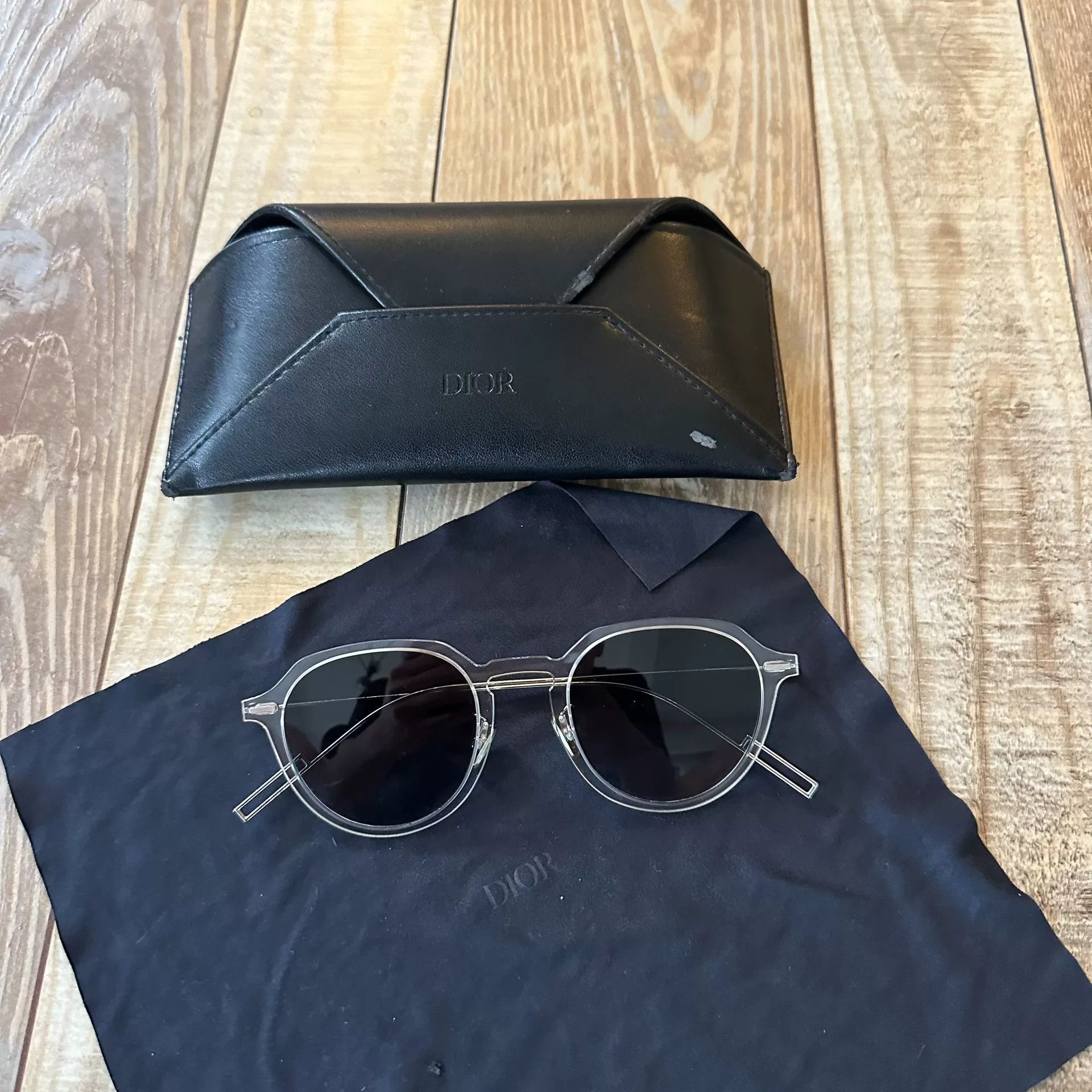 Dior Dior Transparent Frame Stylish Sunglasses Size ONE SIZE - 3 Thumbnail