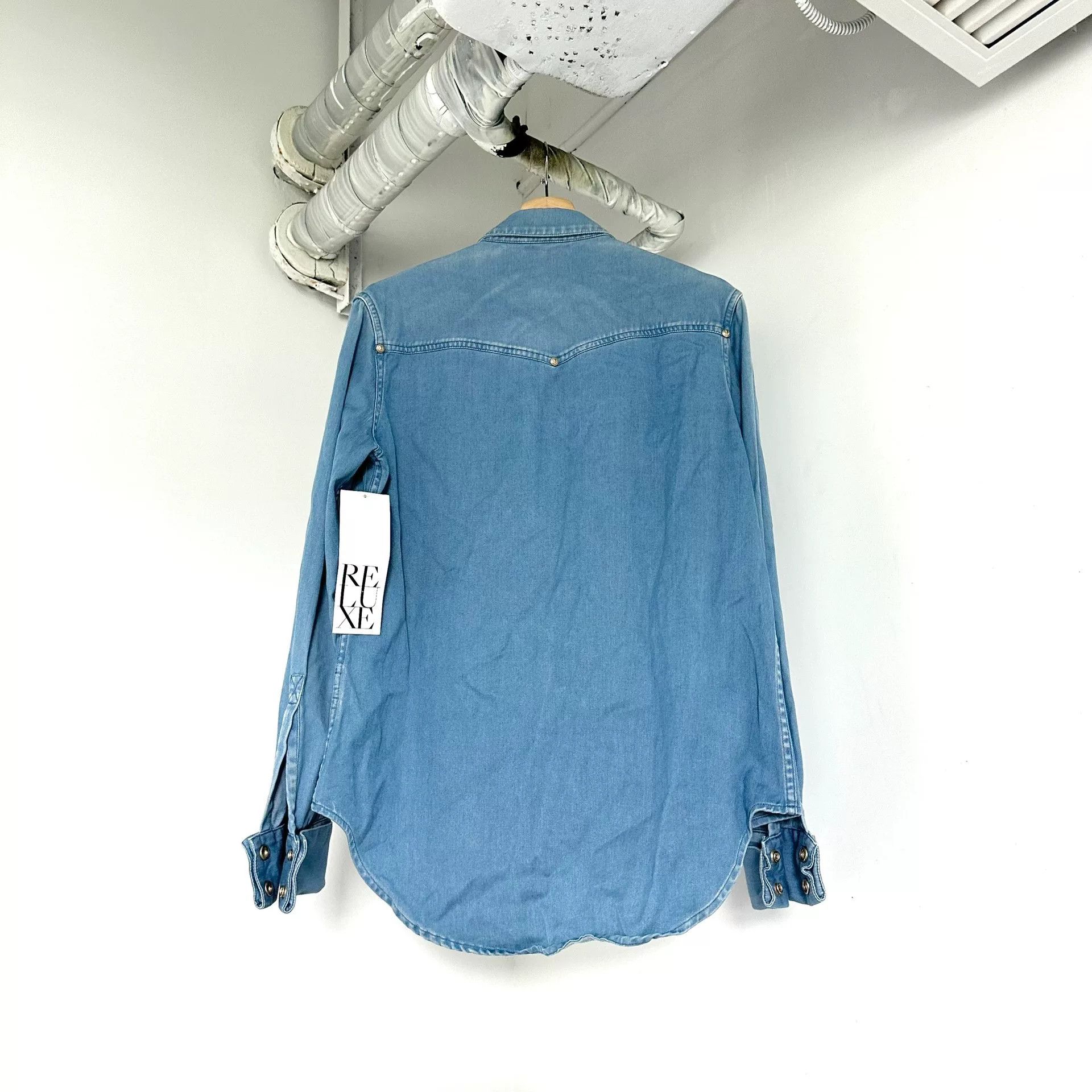 Balmain Balmain Lion Head Button Denim Shirt Size US XS / EU 42 / 0 - 2 Thumbnail