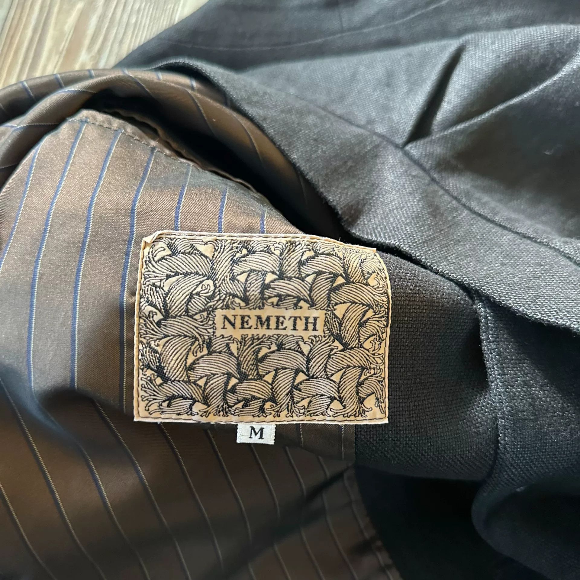 Christopher Nemeth Nemeth Cotton-Linen Collarless Coat Size US M / EU 48-50 / 2 - 5 Thumbnail