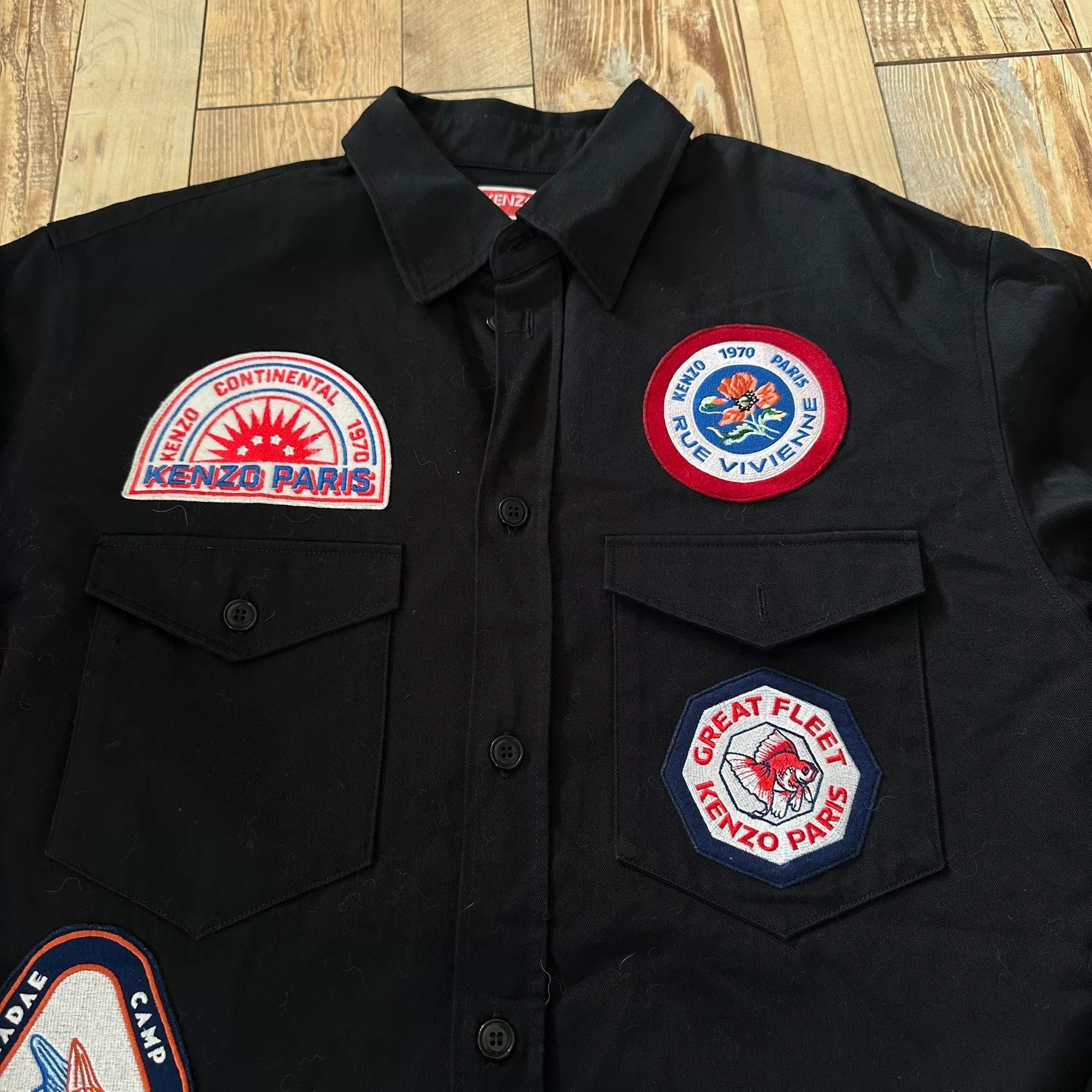 Kenzo KENZO Logo Patch Long-Sleeve Jacket Size US M / EU 48-50 / 2 - 5 Thumbnail