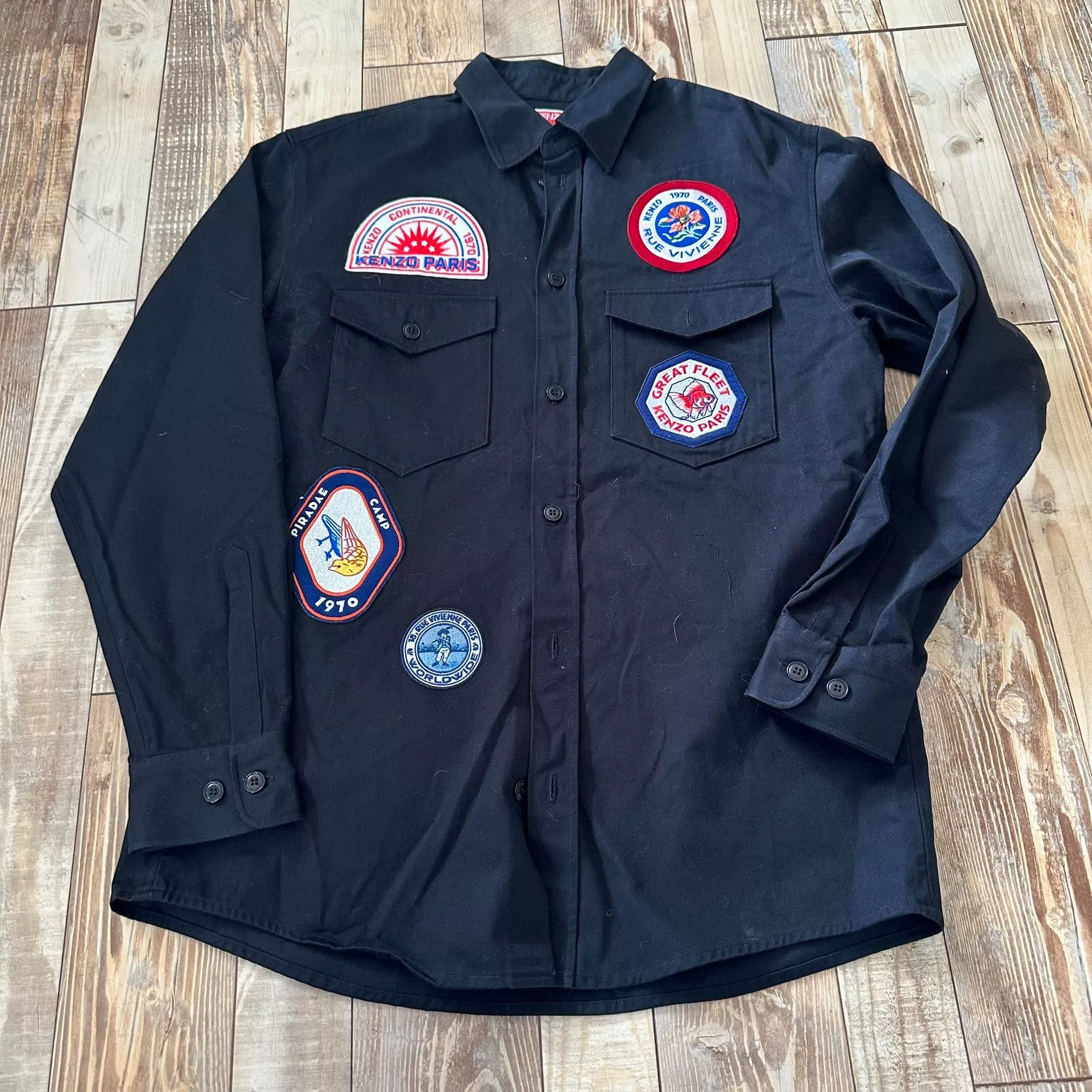 Kenzo KENZO Logo Patch Long-Sleeve Jacket Size US M / EU 48-50 / 2 - 3 Thumbnail