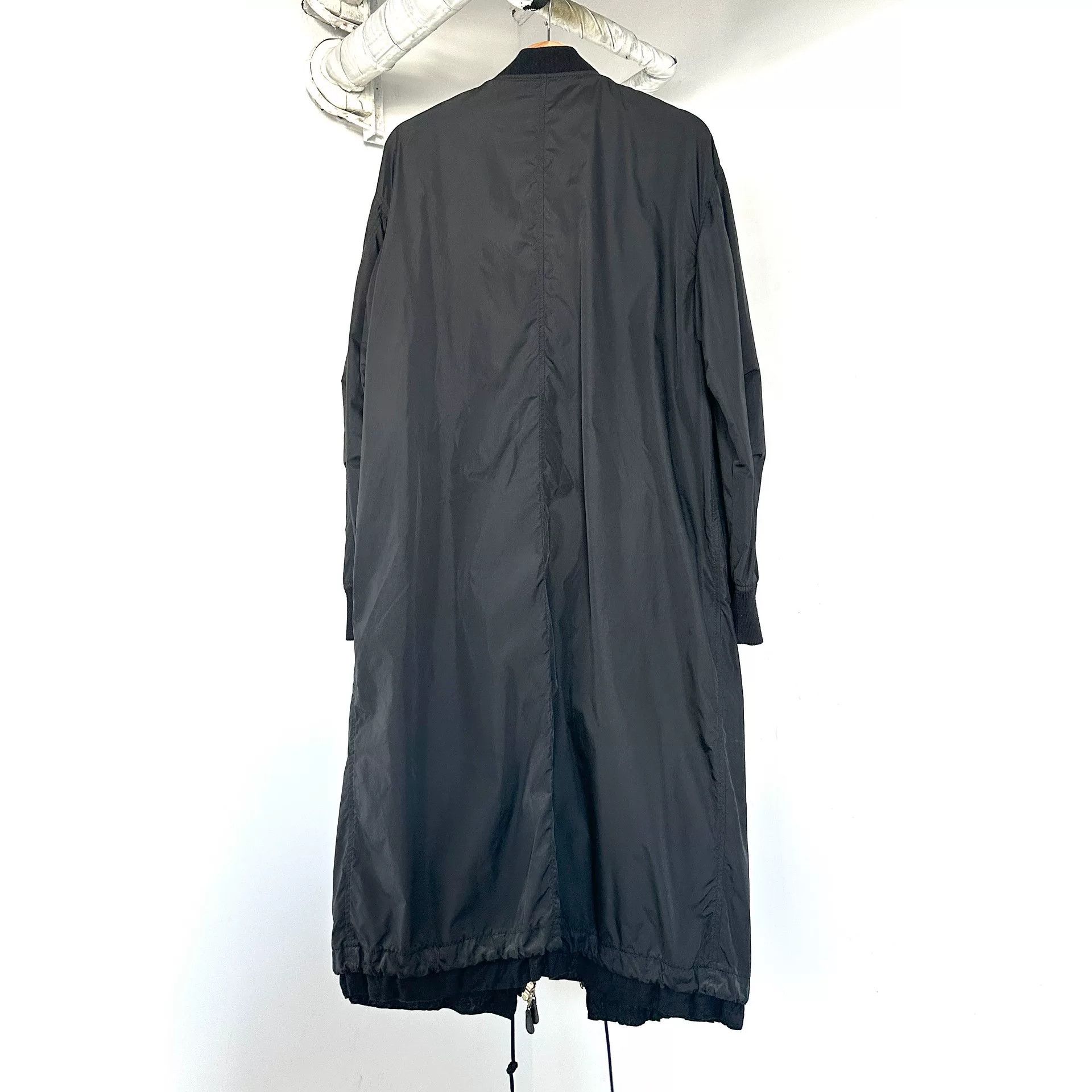 Casely-Hayford Casely-Hayford Black Long Windbreaker Size US M / EU 48-50 / 2 - 2 Thumbnail