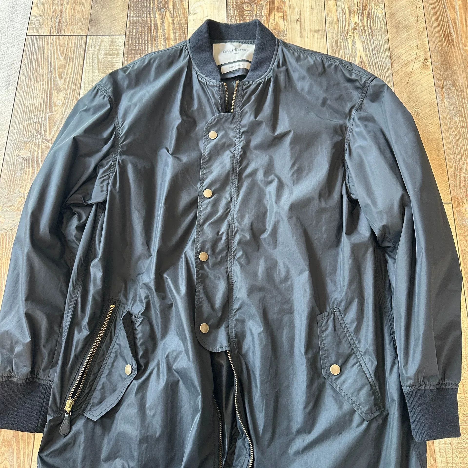 Casely-Hayford Casely-Hayford Black Long Windbreaker Size US M / EU 48-50 / 2 - 4 Thumbnail