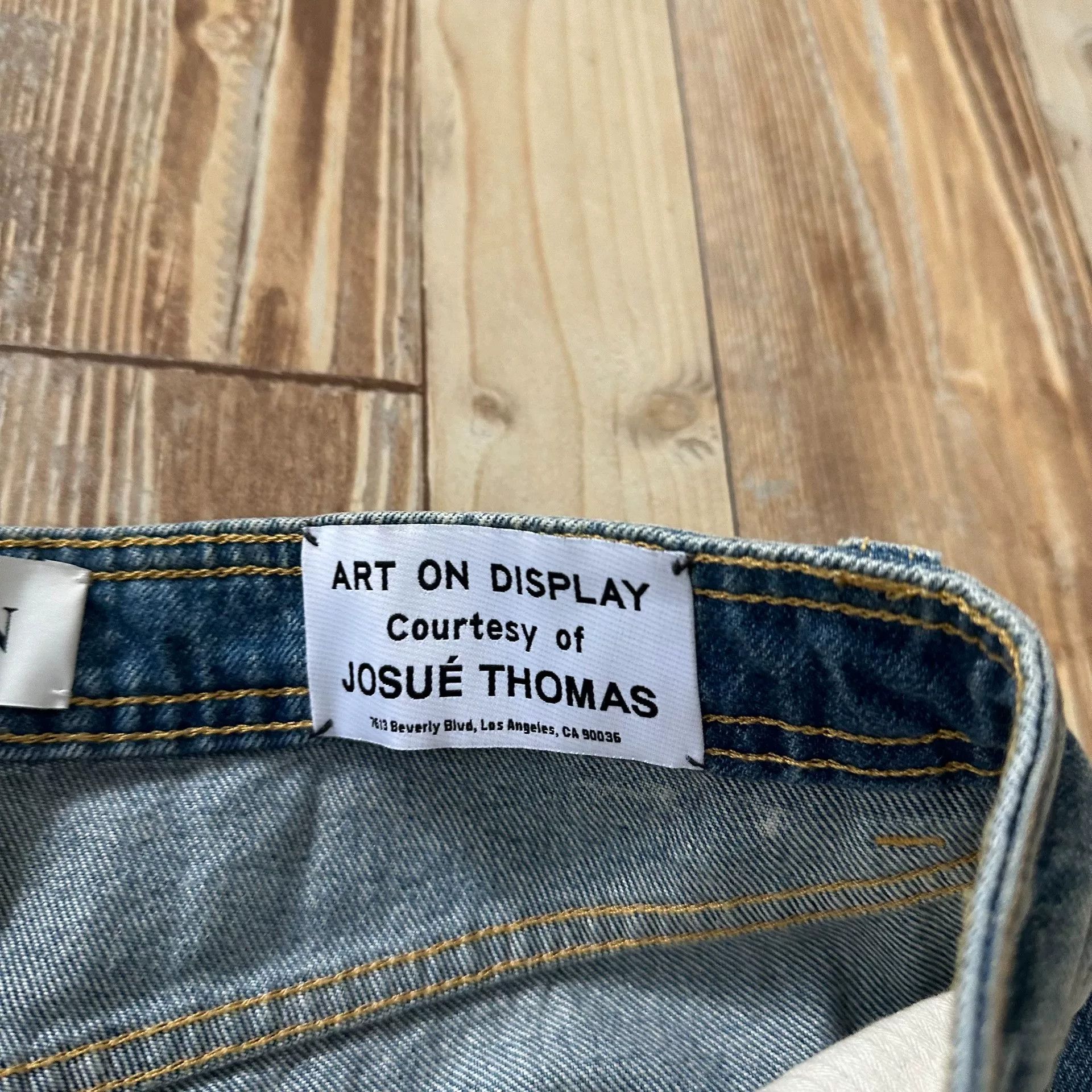 Gallery Dept. LANVIN x Gallery Dept Blue Spliced Splatter Jeans Size US 38 / EU 54 - 5 Thumbnail