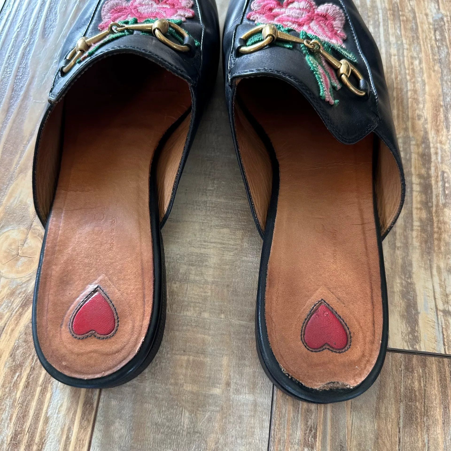 Gucci GUCCI Princetown Leather Slippers Size US 7 / IT 37 - 3 Thumbnail